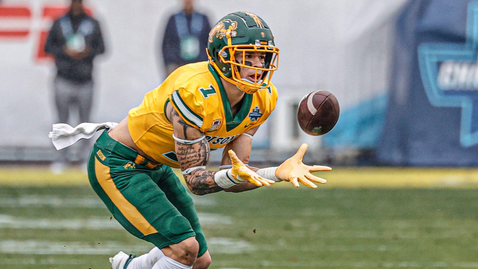 Christian Watson, North Dakota State Football, NDSU, NFL Draft, Mock Draft, NY Jets, RAS, 40 Time