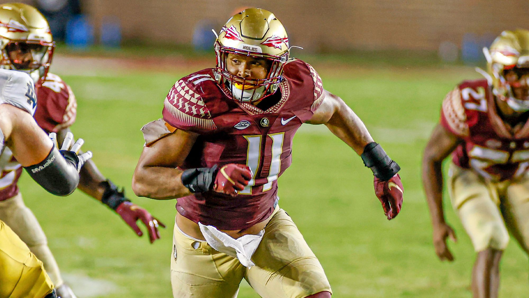 Jermaine Johnson, Florida State Football, NFL Draft, New York Jets, Mock Draft, RAS, 40 Time