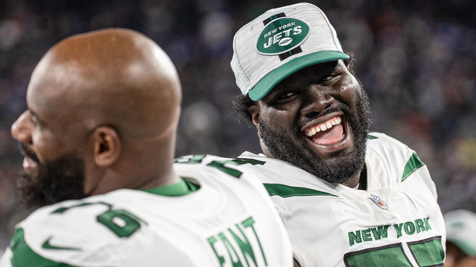 George Fant, Mekhi Becton, NY Jets, Left Tackle, Right Tackle