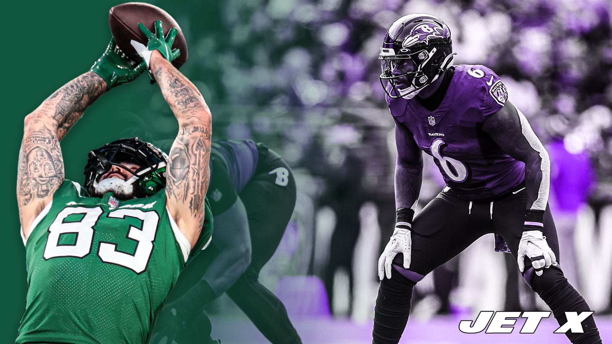 Tyler Conklin, Patrick Queen, NY Jets, Ravens