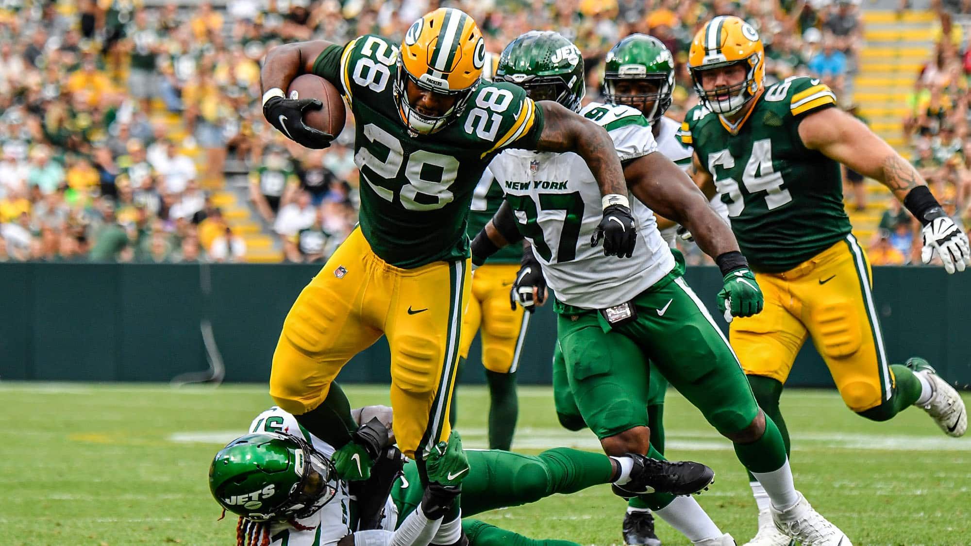 C.J. Mosley, NY Jets, Packers, A.J. Dillon