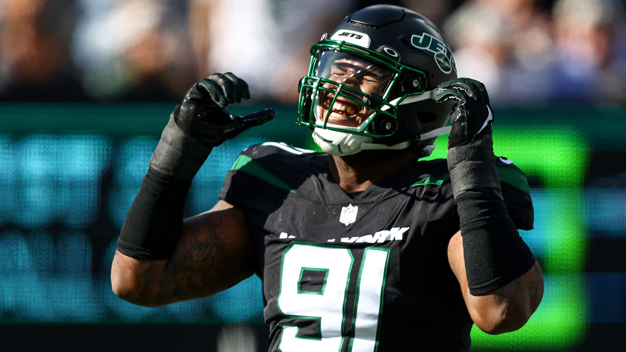 John Franklin-Myers, NY Jets, Stats, Hits, Sacks, PFF Grade