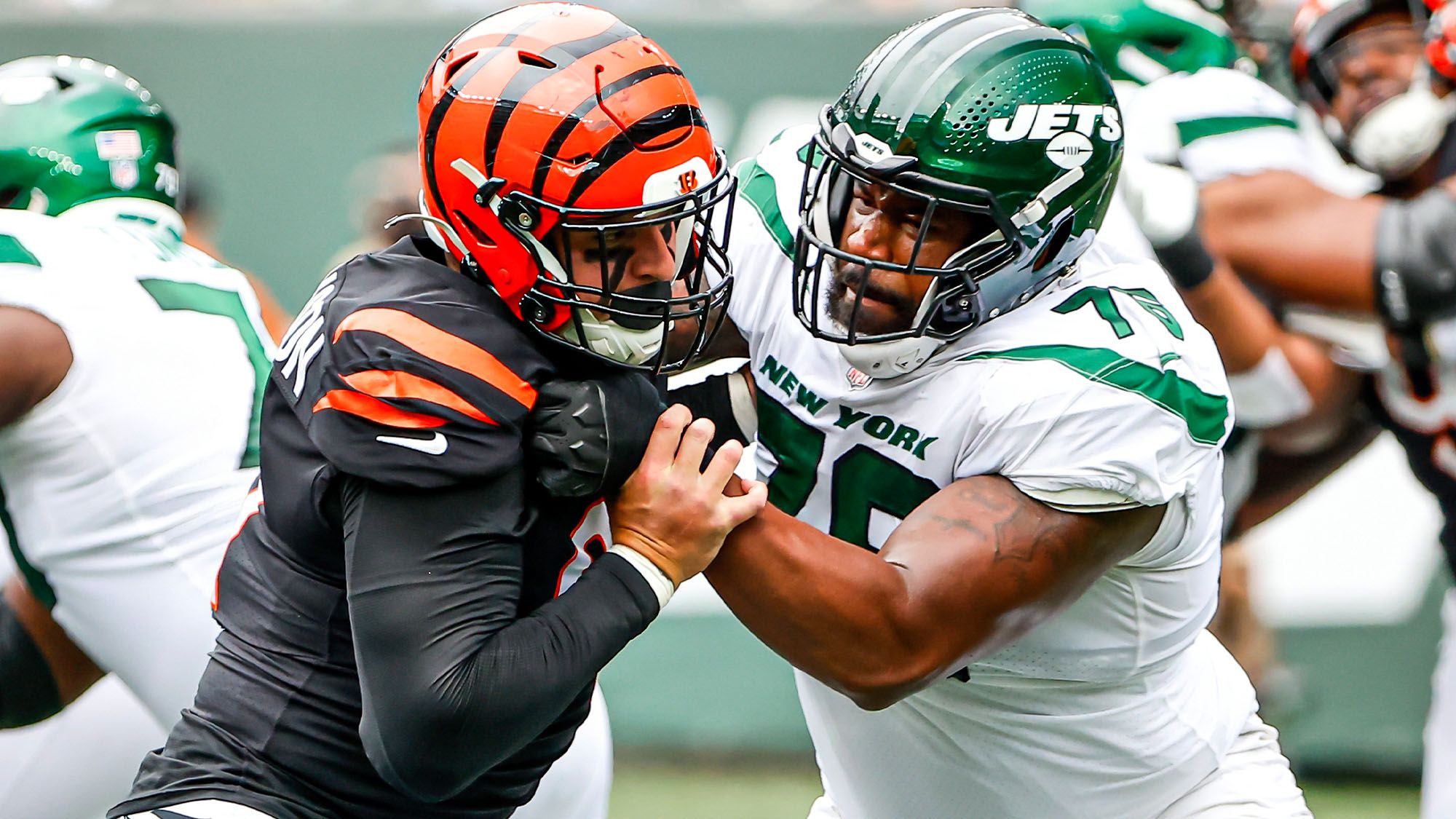 George Fant, NY Jets, Interview, Stats, Pressures