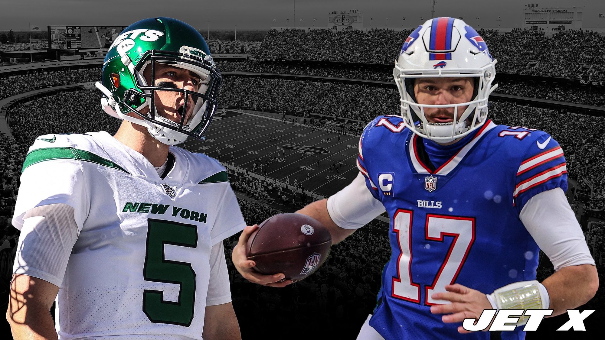 Mike White, Josh Allen, New York Jets, Buffalo Bills, Highmark Stadium, Orchard Park, NY