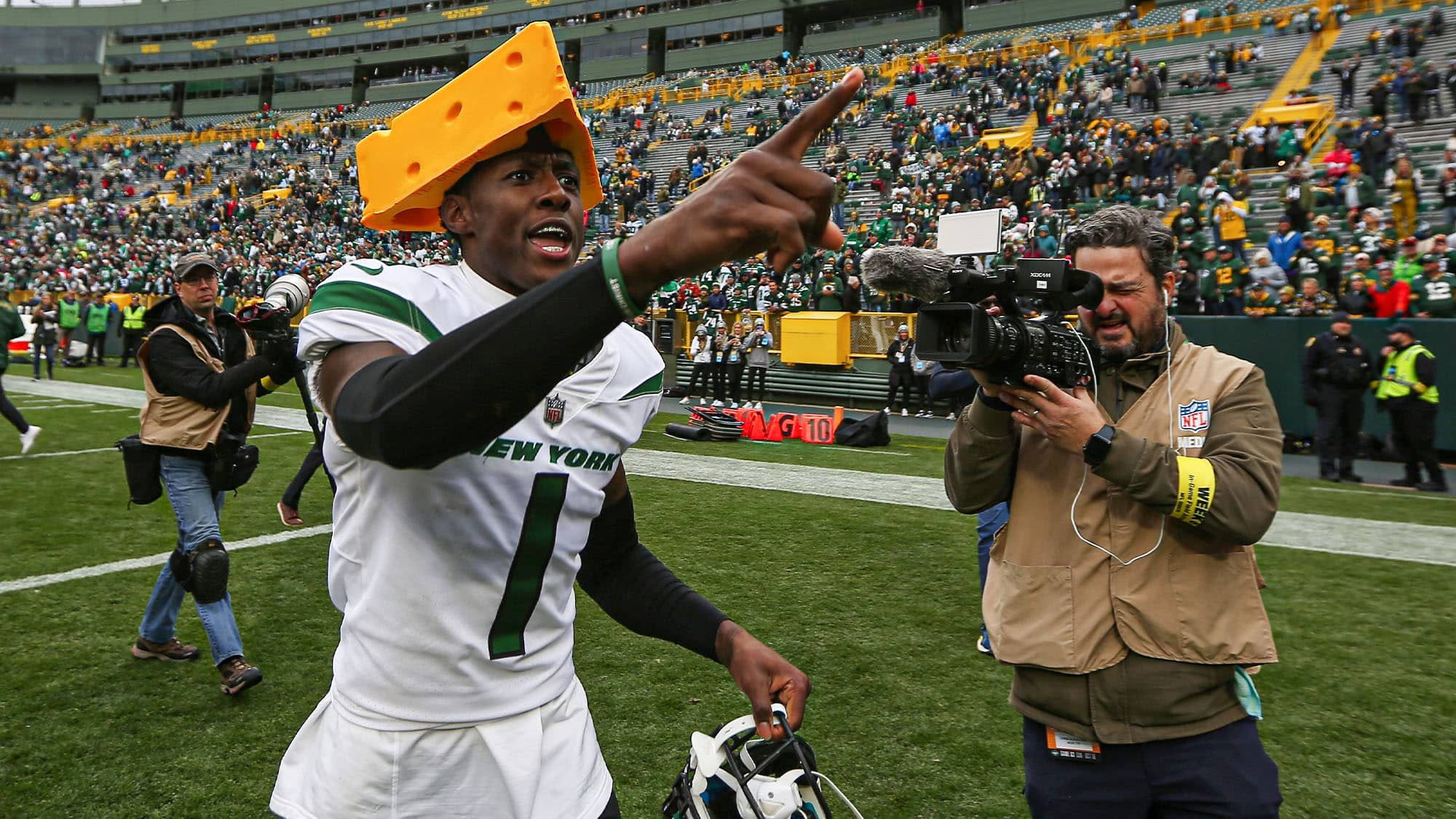 Sauce Gardner, Cheesehead, NY Jets, Aaron Rodgers