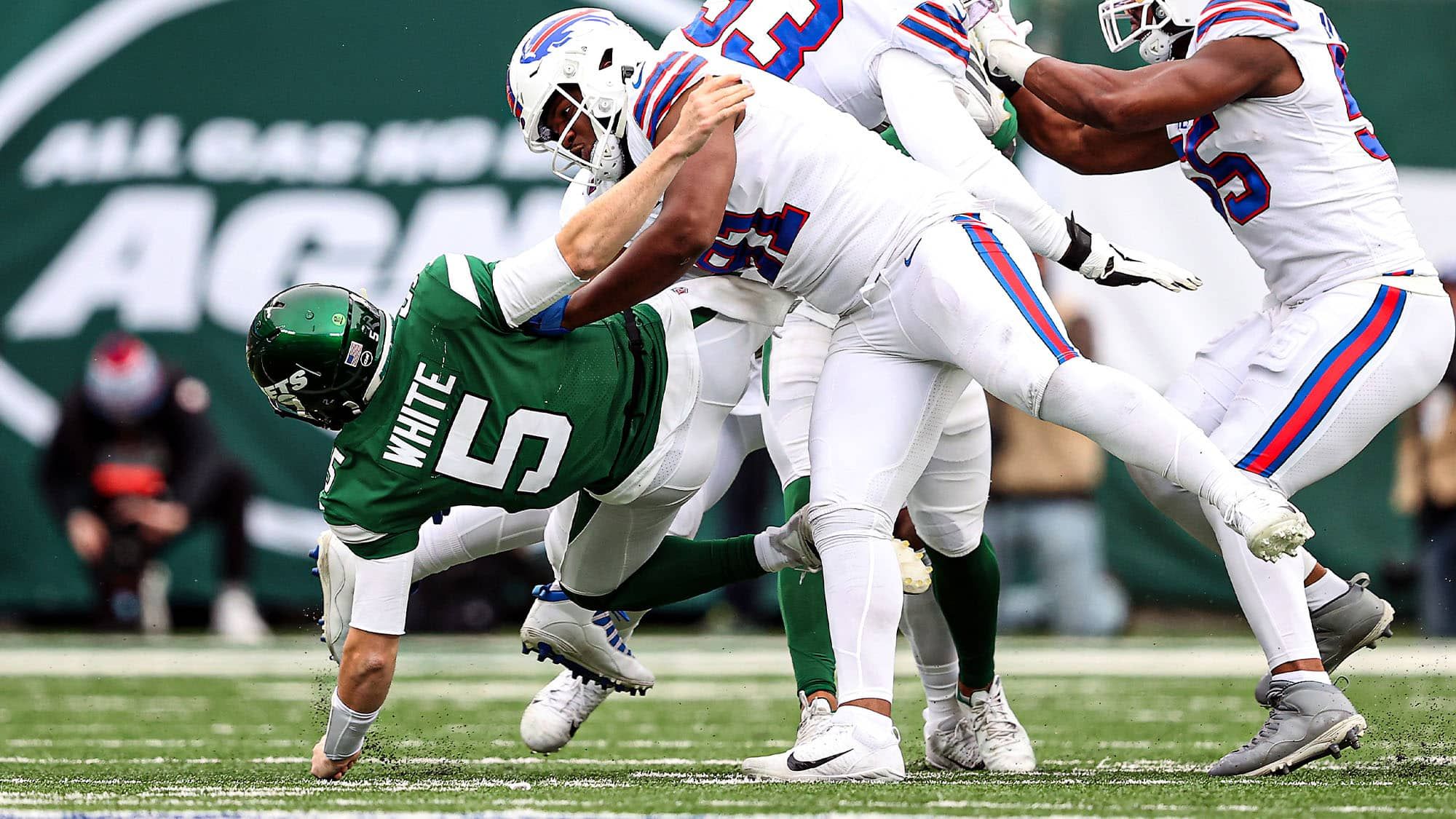 Mike White, NY Jets, Hit, Bills
