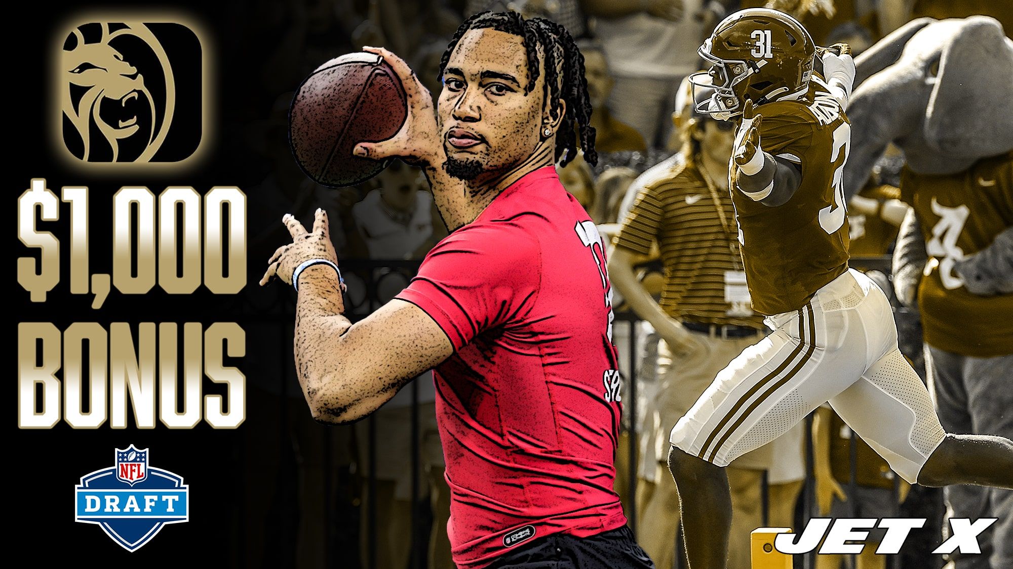 BetMGM Massachusetts, $1,000 Bonus, NFL Draft Odds