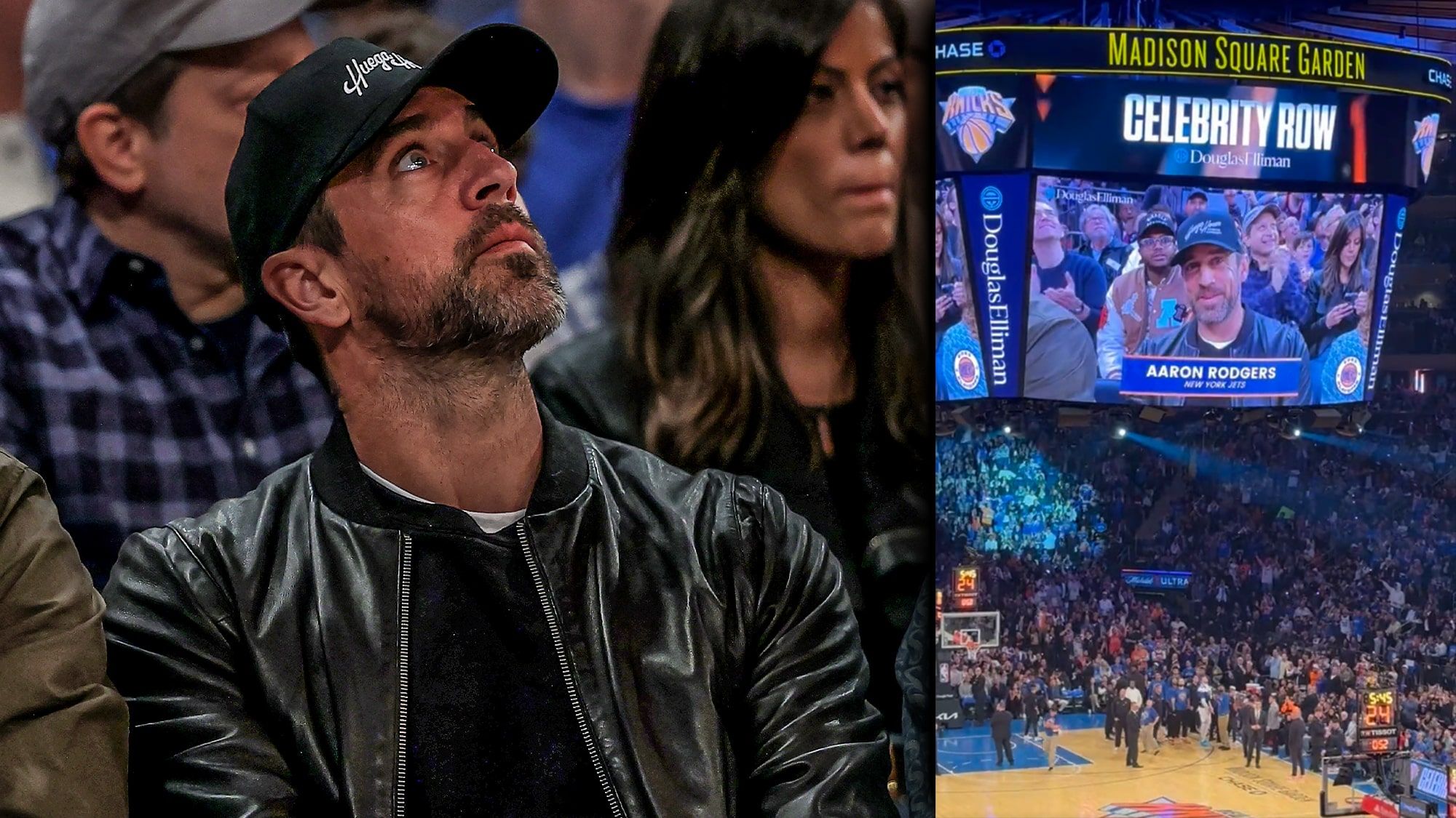 Aaron Rodgers, New York Knicks, MSG