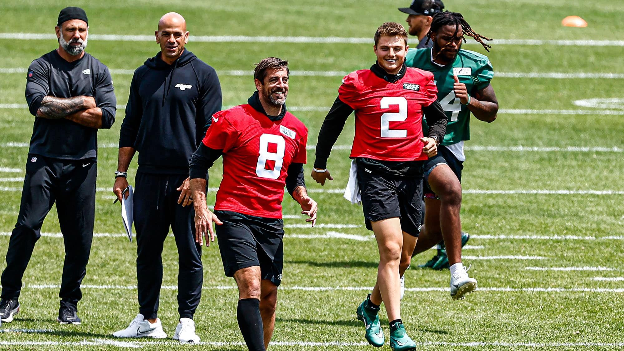 Aaron Rodgers, Zach Wilson, NY Jets