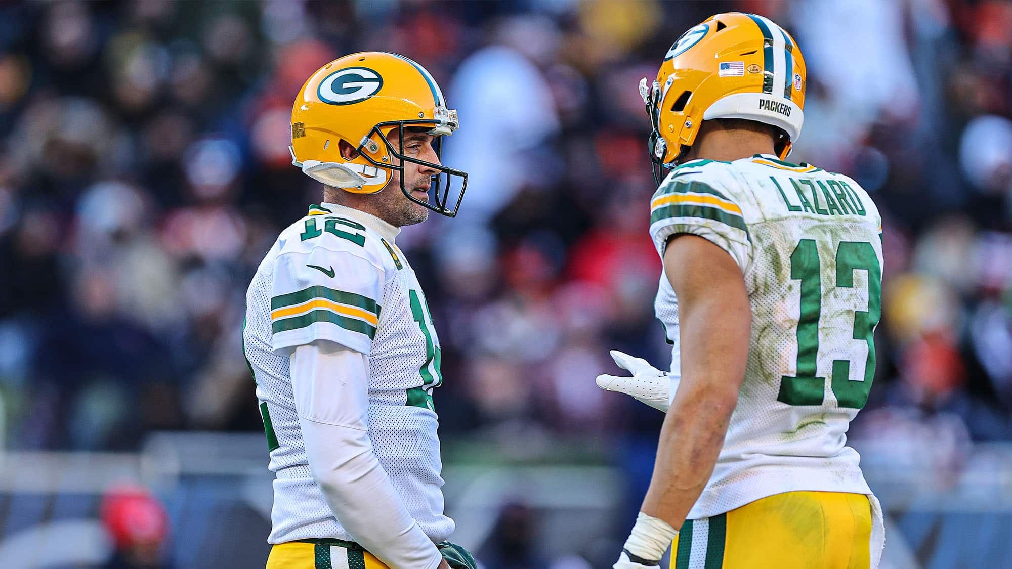 Aaron Rodgers, Allen Lazard, New York Jets