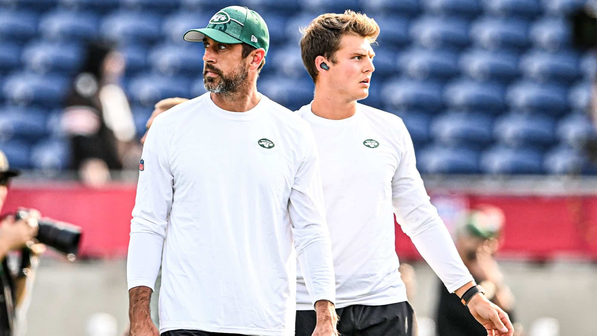 Aaron Rodgers, Zach Wilson, New York Jets