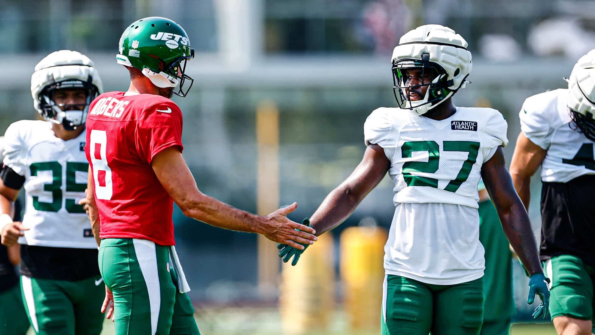 NY Jets, Aaron Rodgers, Zonovan Knight, Bam Knight