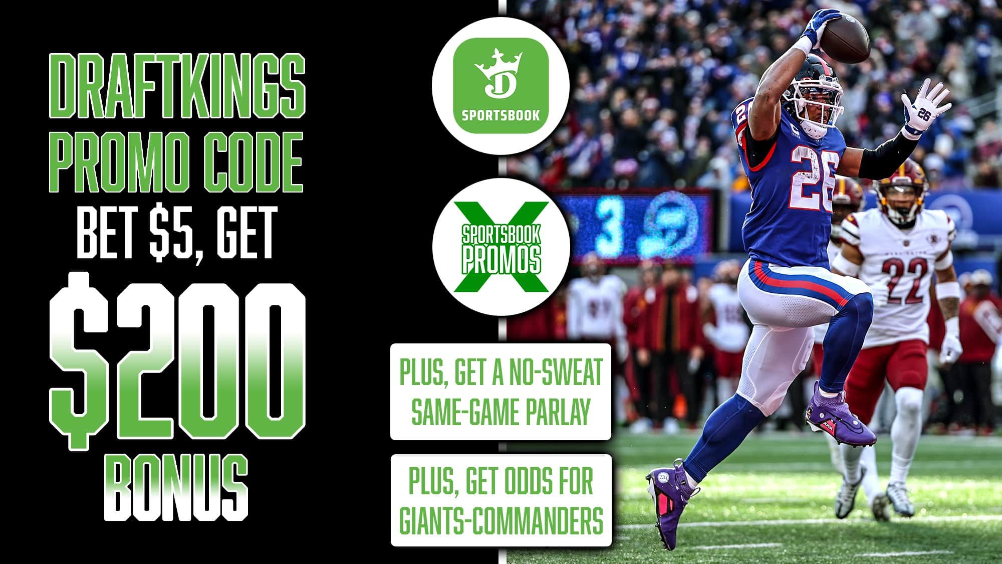 DraftKings Sportsbook Promo, Bet $5 and Get $200 Instant Bonus, Plus a No Sweat Same-Game Parlay, NFL Week 7