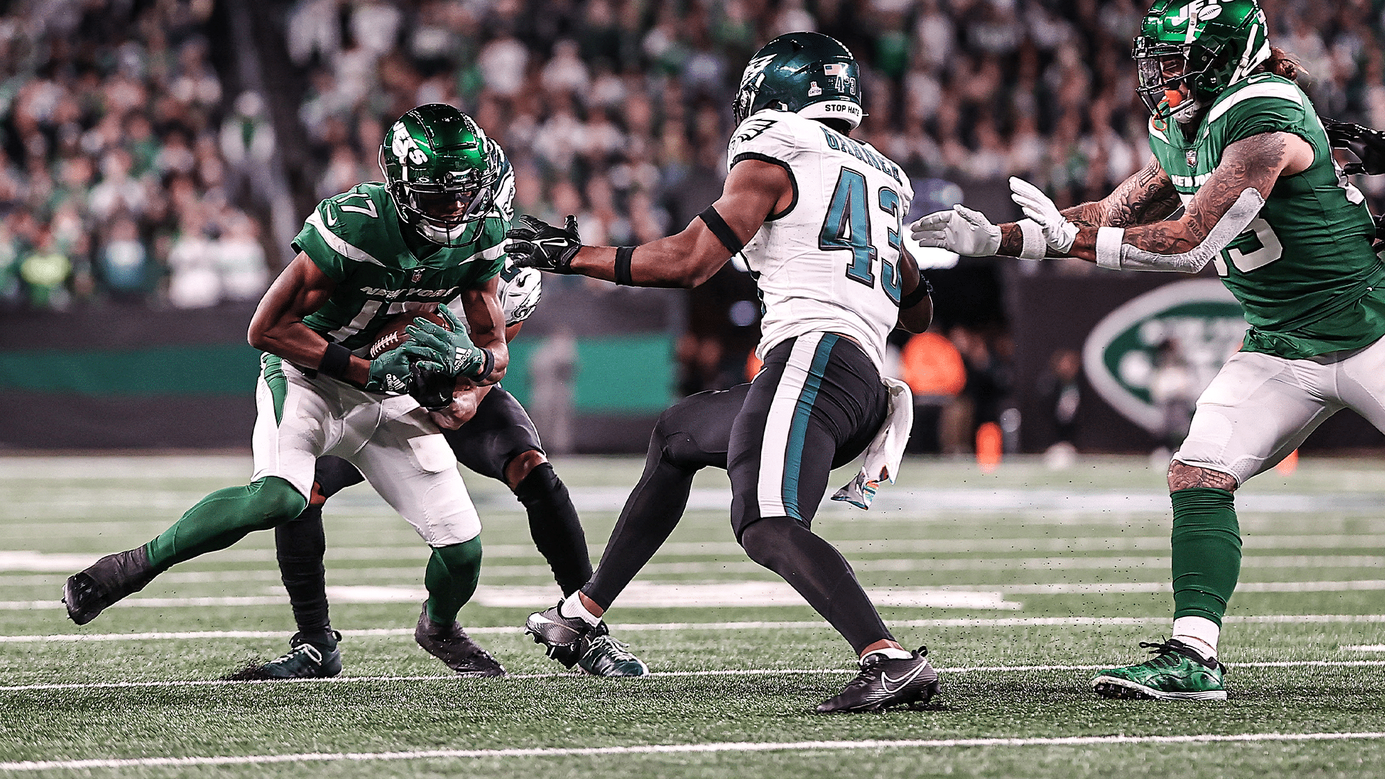 NY Jets, Garrett Wilson, MetLife Stadium, Field