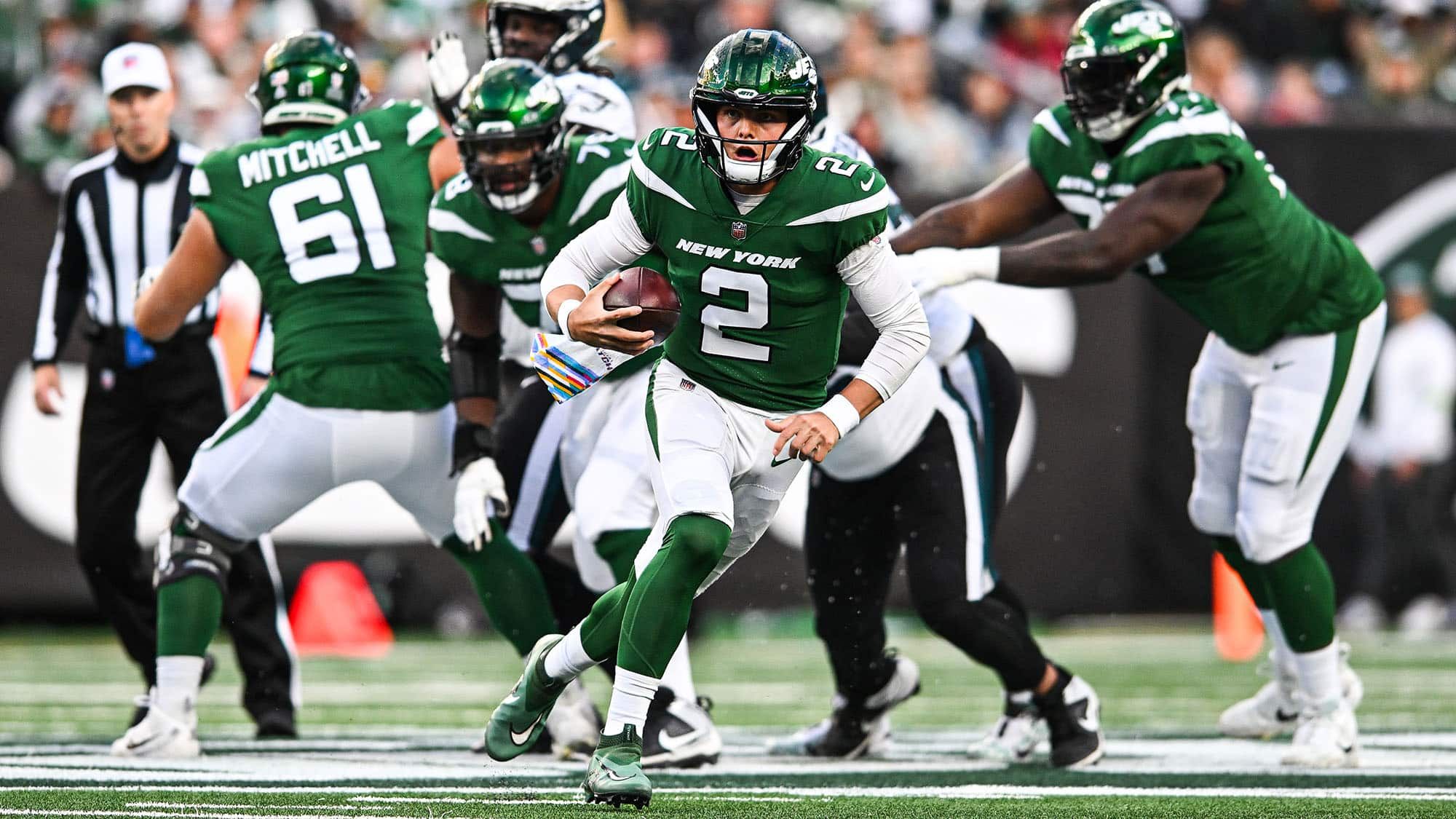 Zach Wilson, NY Jets, Red Zone, Stats