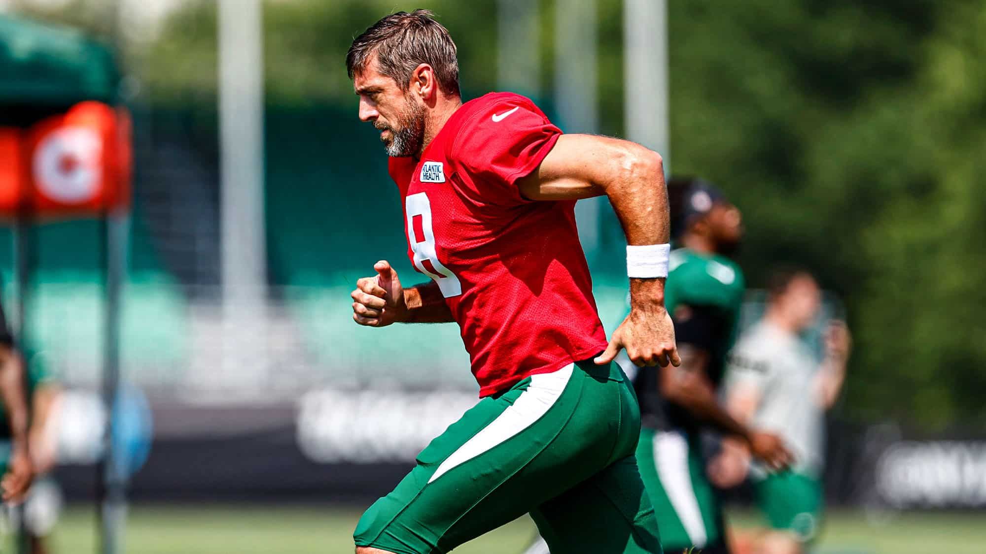 Aaron Rodgers, NY Jets, Training Camp, 2023, Return, Practice