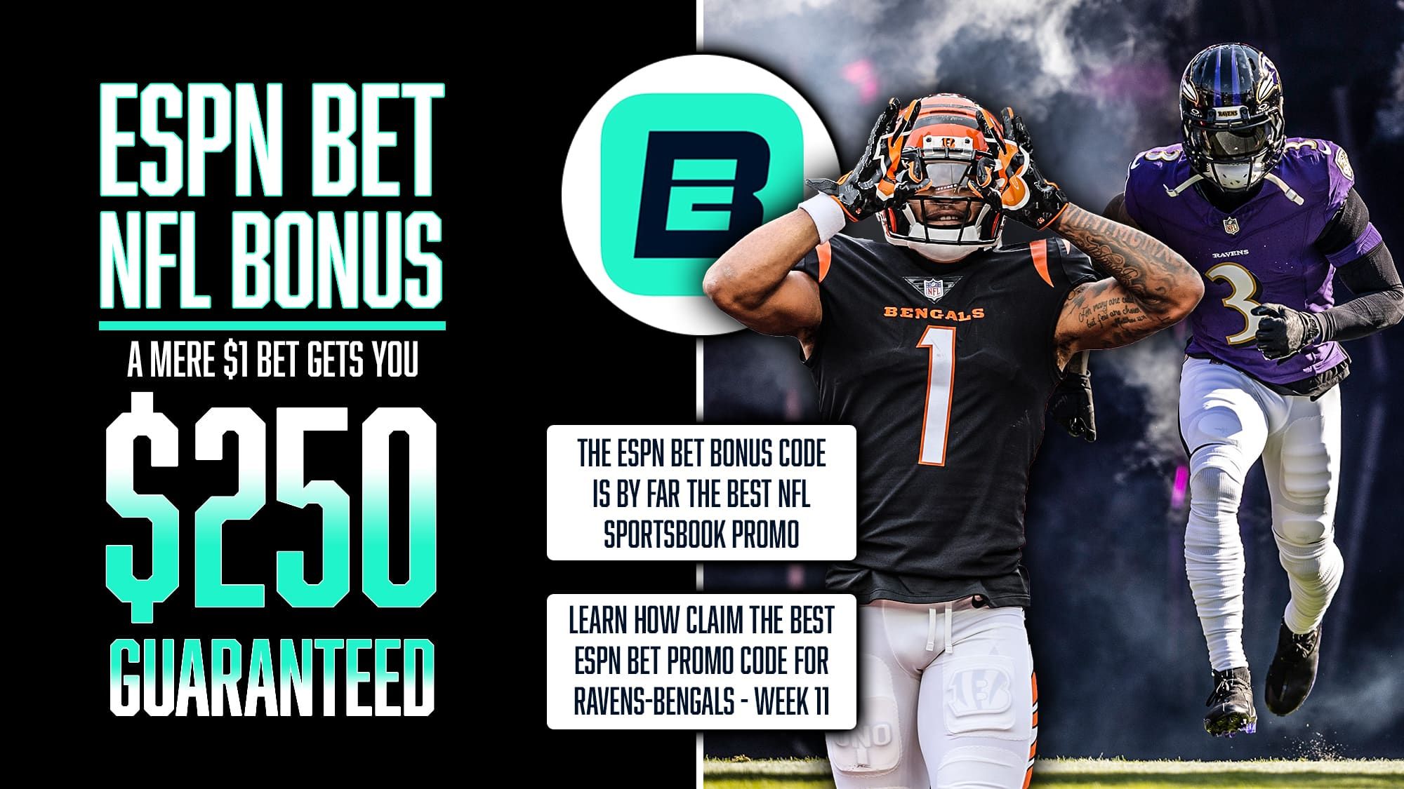 ESPN Bet NFL Bonus, Baltimore Ravens, Cincinnati Bengals
