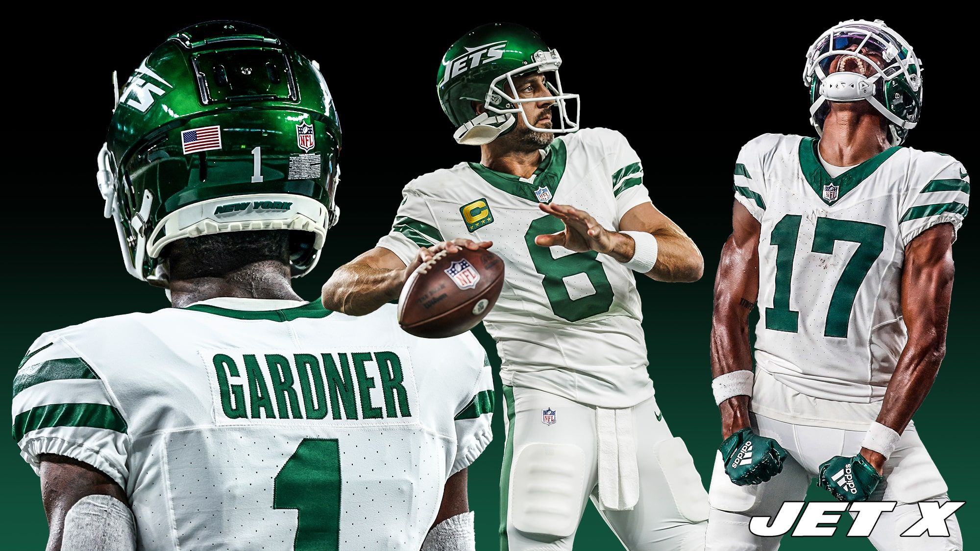 New York Jets, Sauce Gardner, Aaron Rodgers, Garrett Wilson