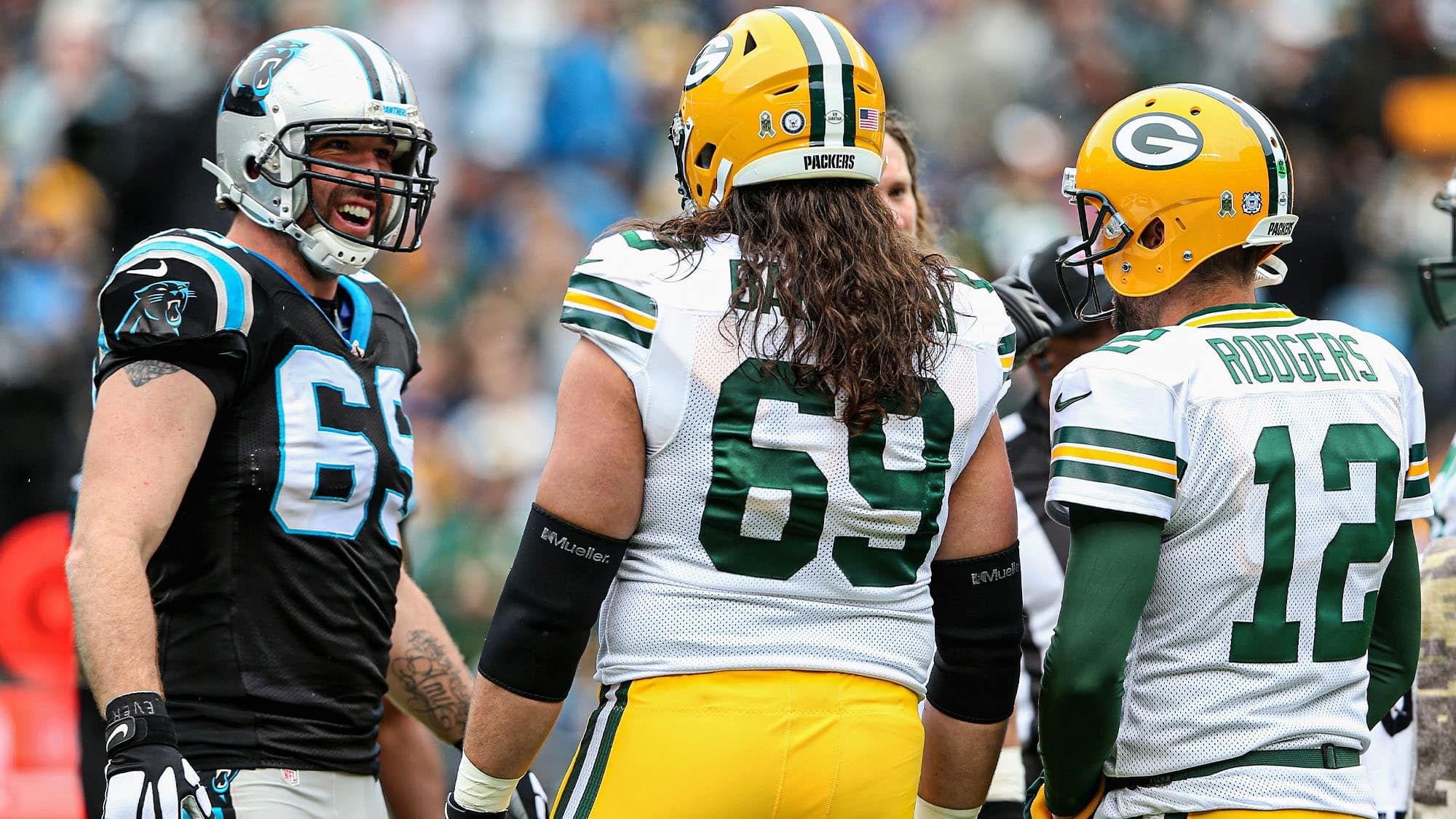 Aaron Rodgers, David Bakhtiari, Packers, Jets, Playoffs, Sign