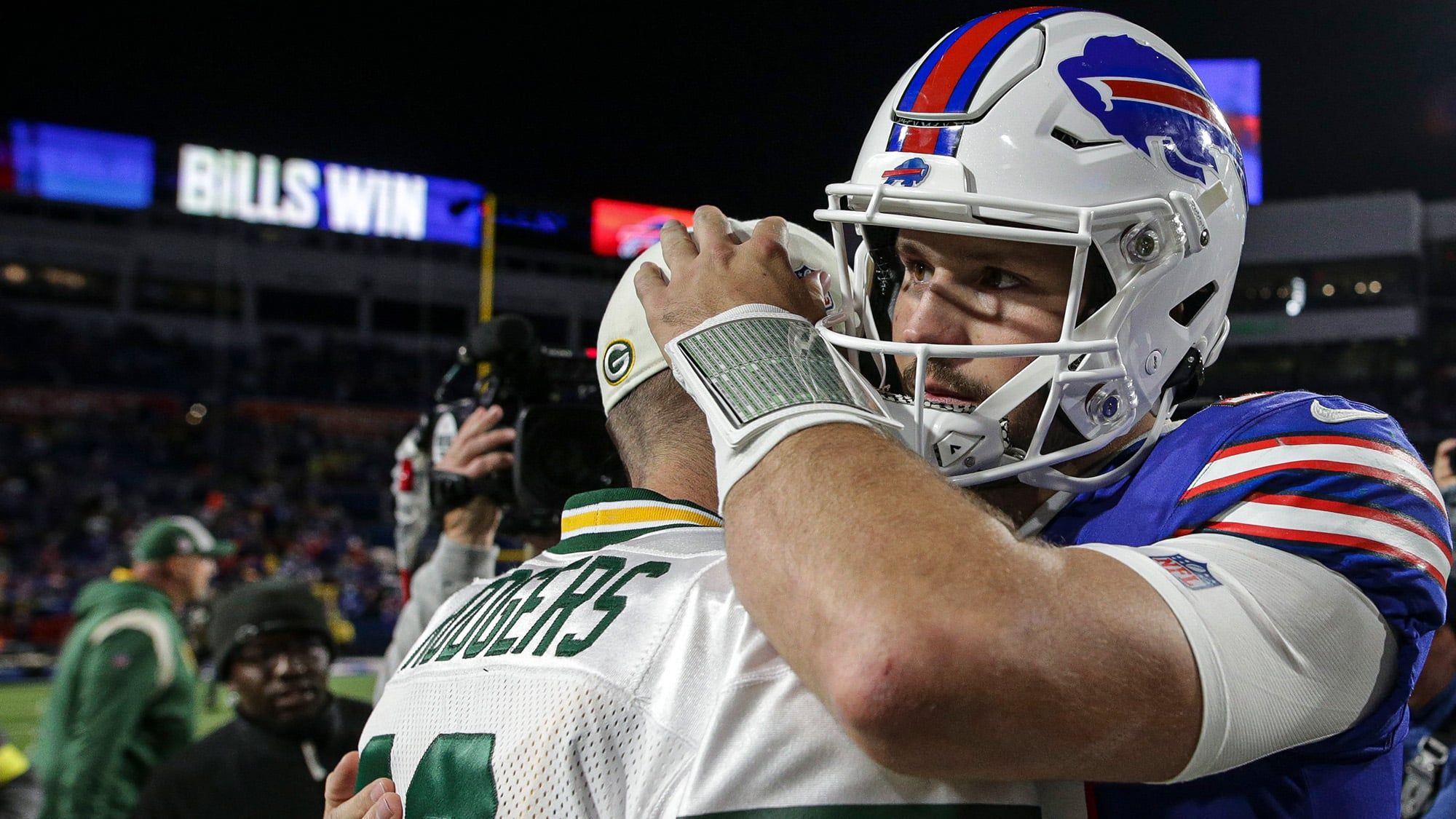 Josh Allen, Aaron Rodgers, NFL, New York Jets, AFC East