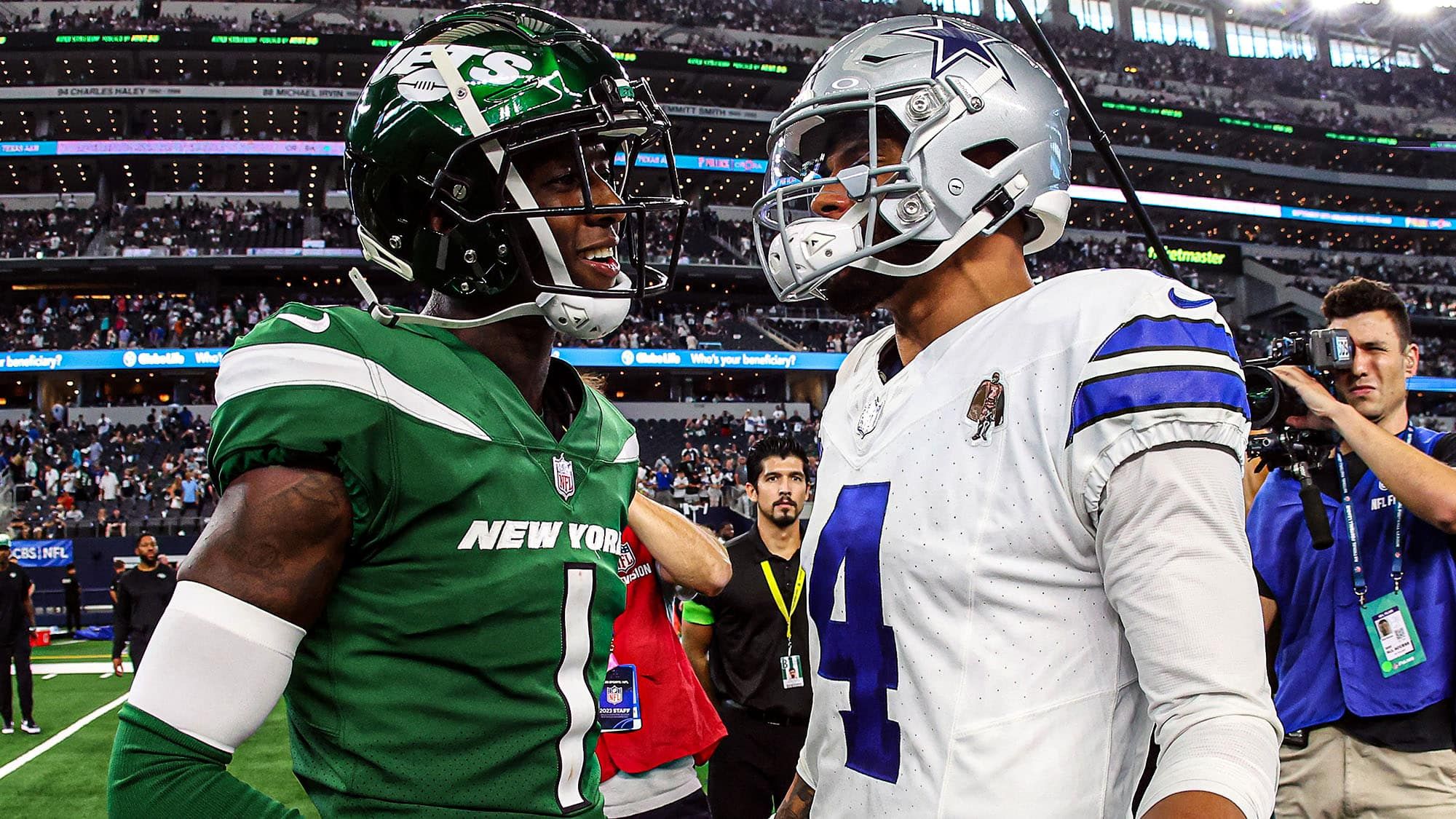 Sauce Gardner, Dak Prescott, NY Jets, Cowboys