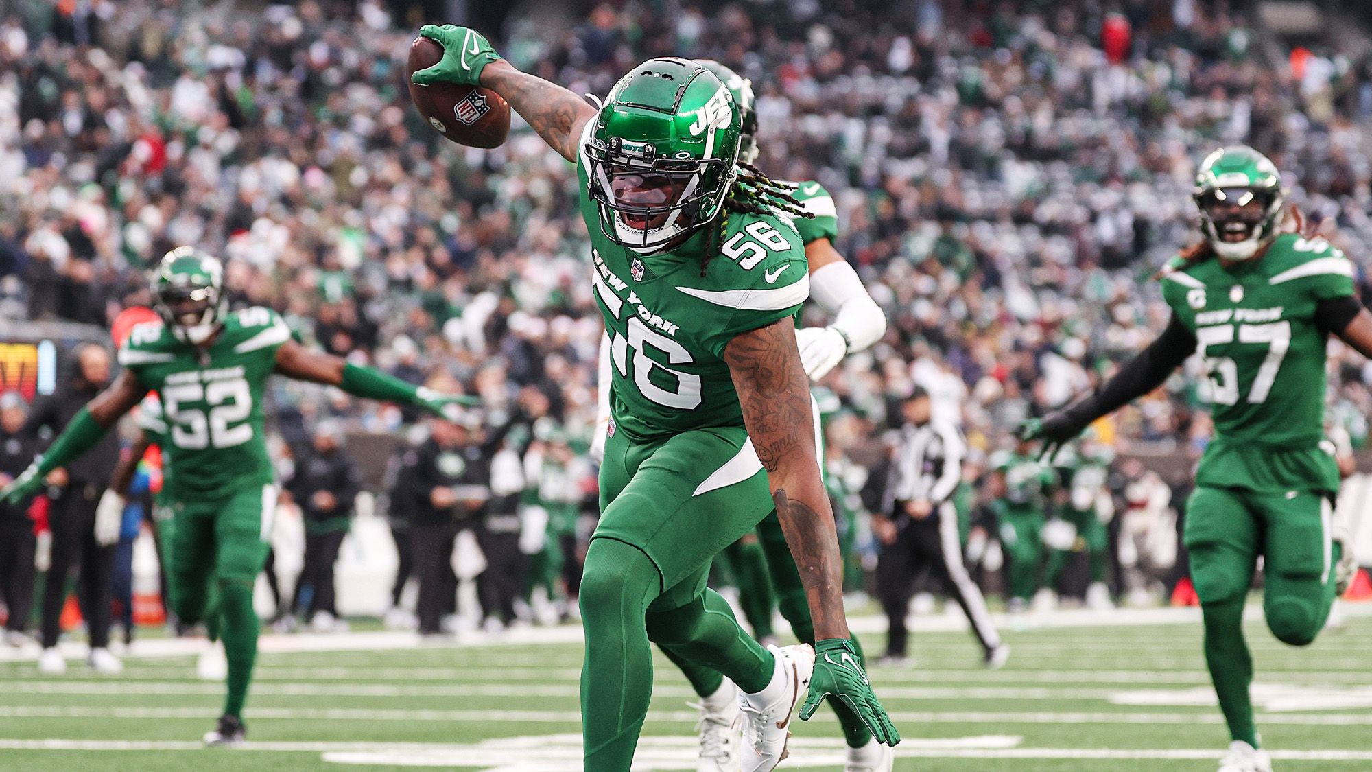 Quincy Williams, NY Jets, NFL, House, Practice