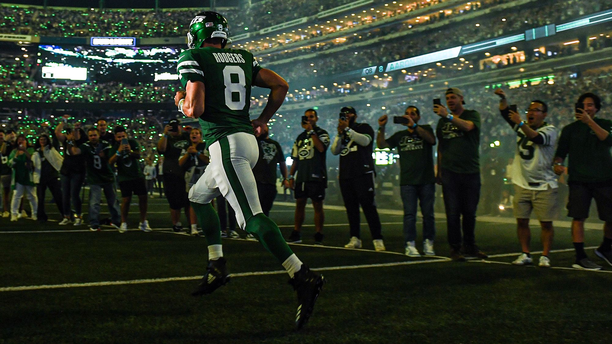Aaron Rodgers, NY Jets, NFL, Fans, Chant, MetLife Stadium