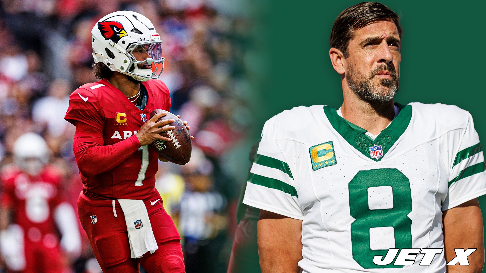 Aaron Rodgers, Kyler Murray, Jets, Cardinals, Week 10, Preview