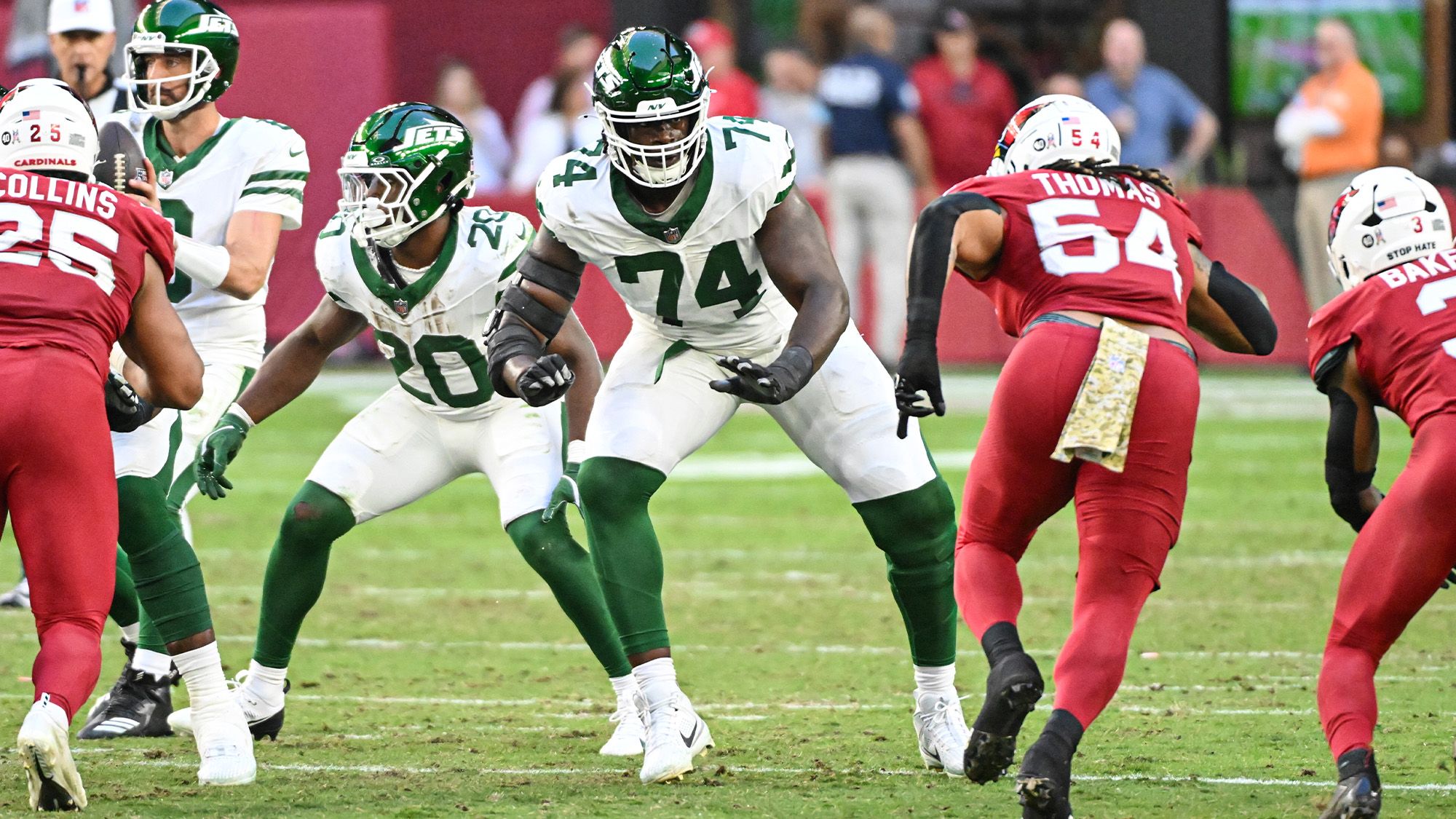 NY Jets, Olu Fashanu, Left Tackle, Cardinals, Vets