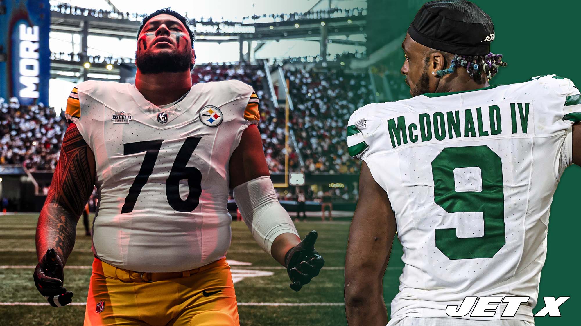 Will McDonald, Troy Fautanu, New York Jets, Pittsburgh Steelers
