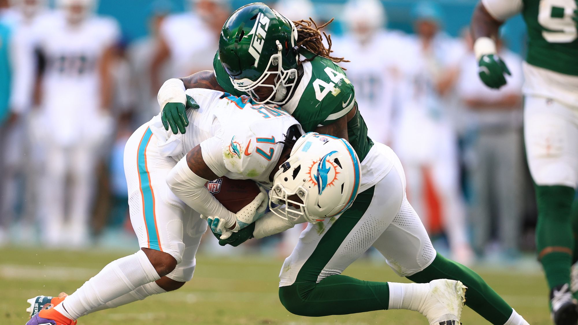 New York Jets, Miami Dolphins, Jaylen Waddle, Jamien Sherwood