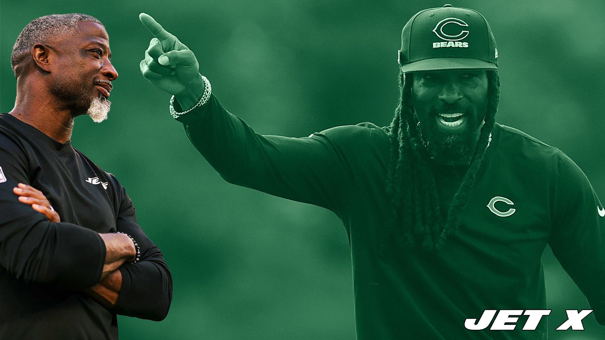 Al Harris, Aaron Glenn, New York Jets, Getty Images