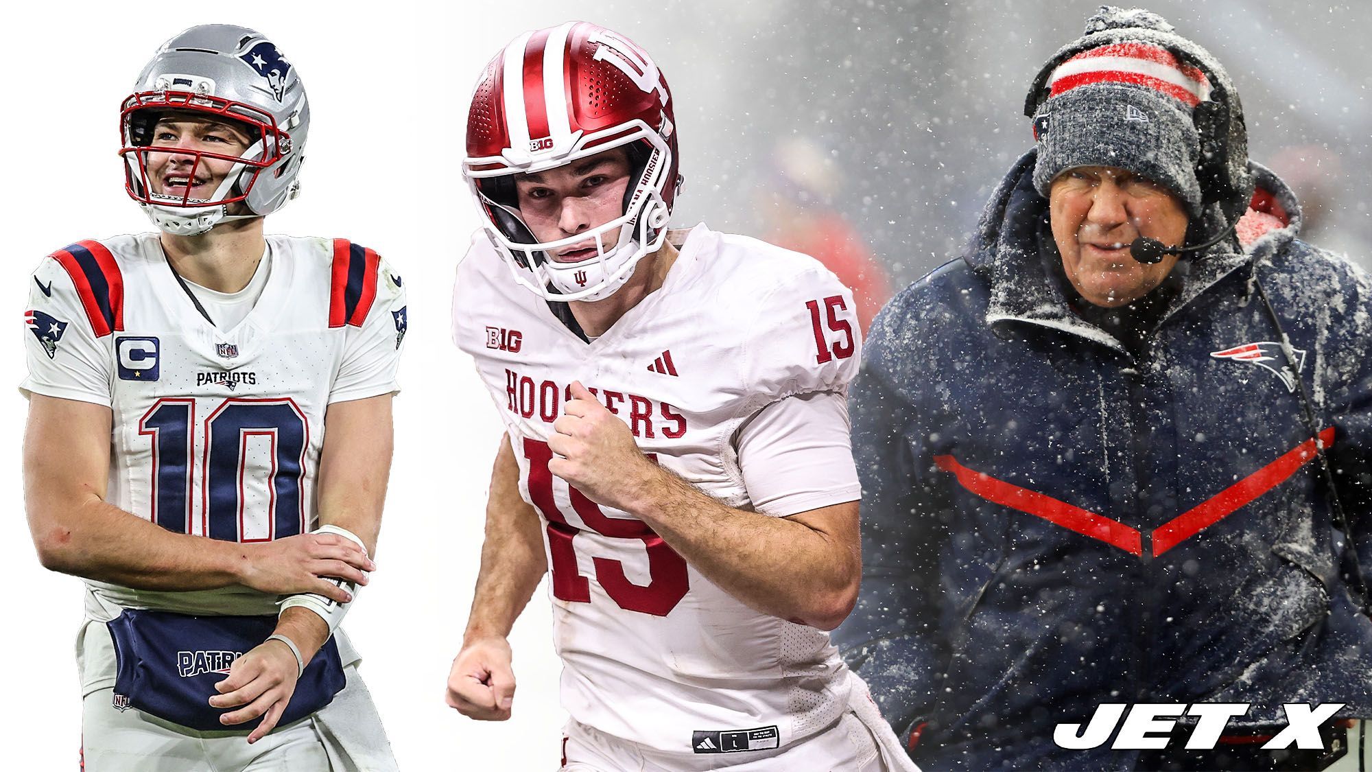 Drake Maye, Fernando Mendoza, Bill Belichick