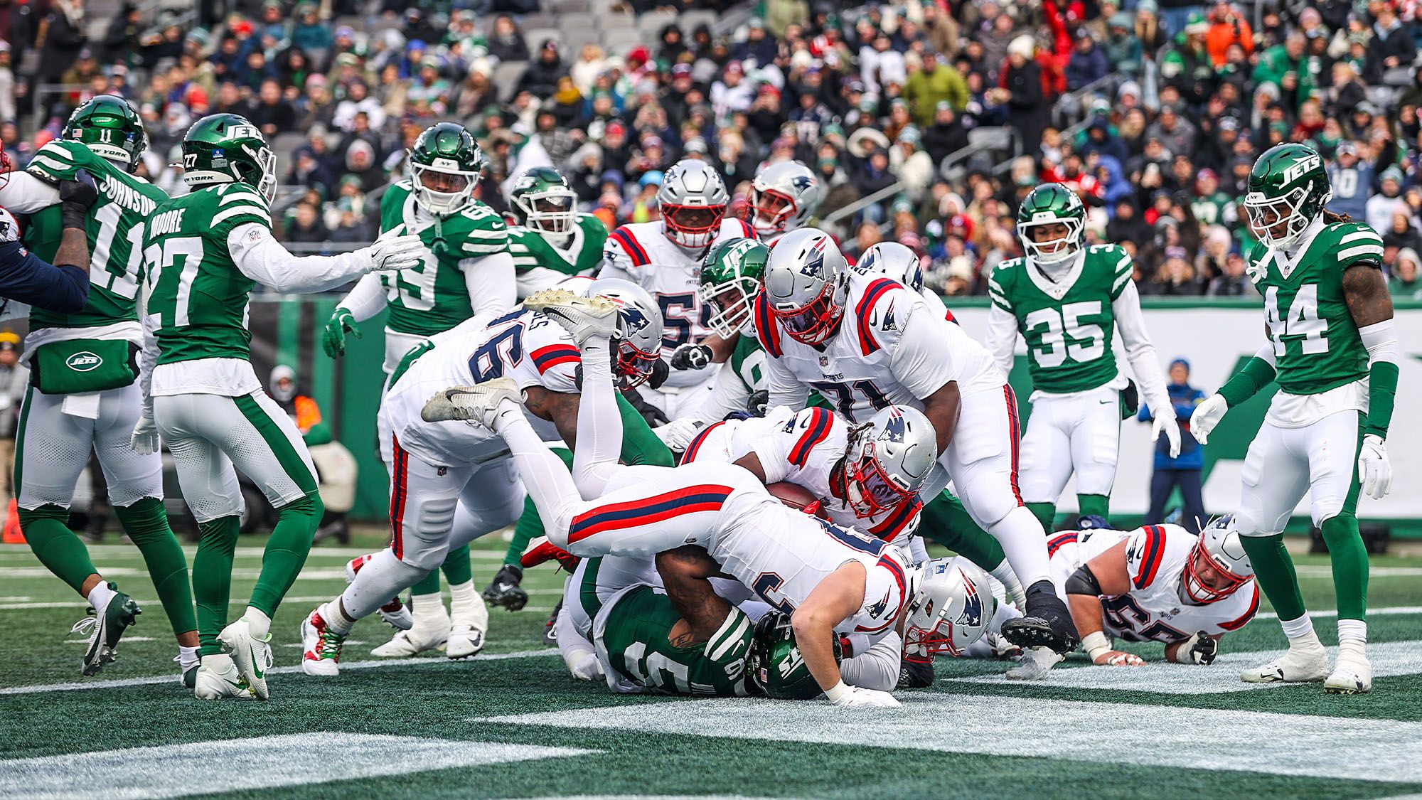 New York Jets, New England Patriots, 2025 Week 17