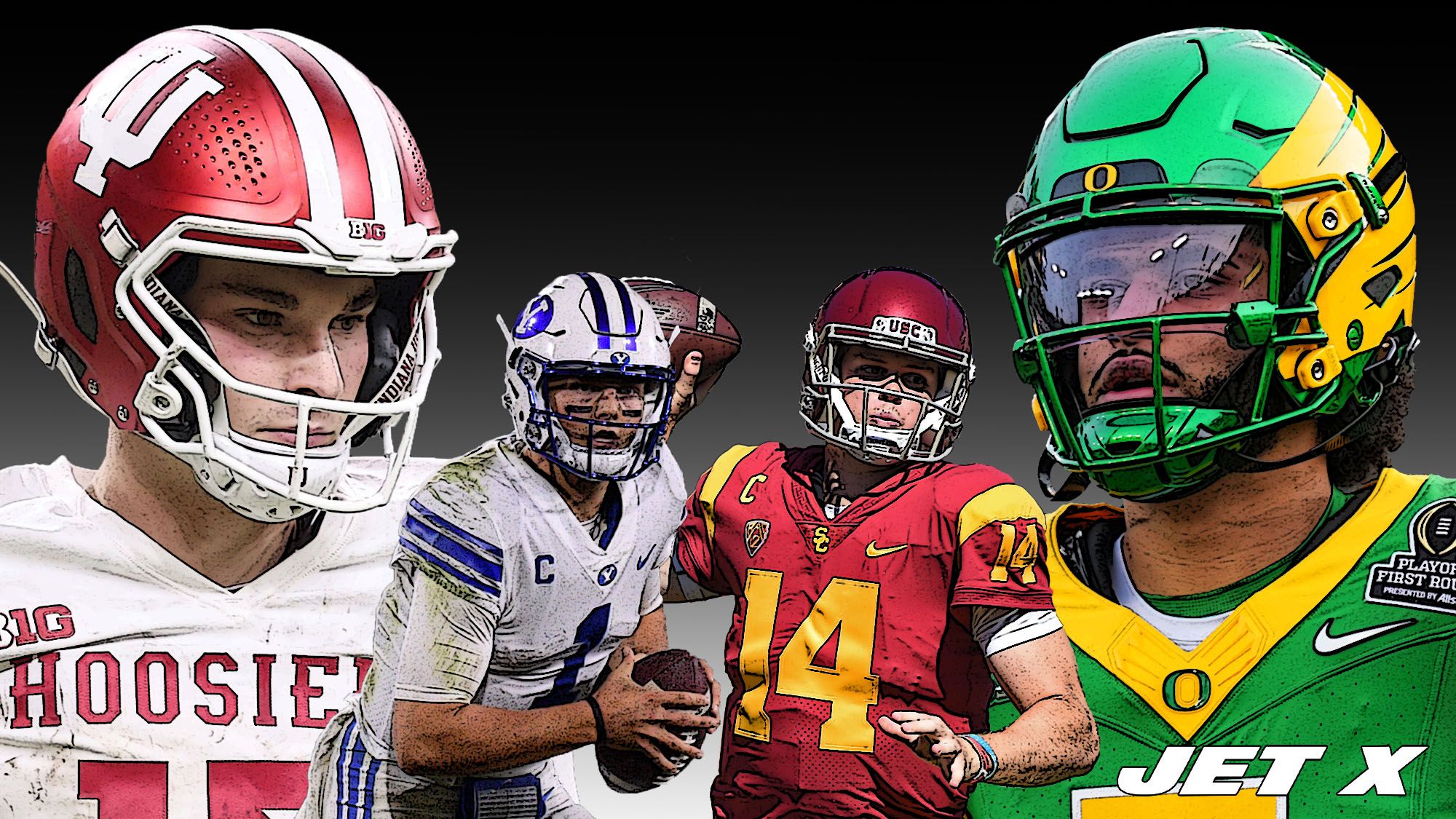 Fernando Mendoza, Dante Moore, Zach Wilson, Sam Darnold