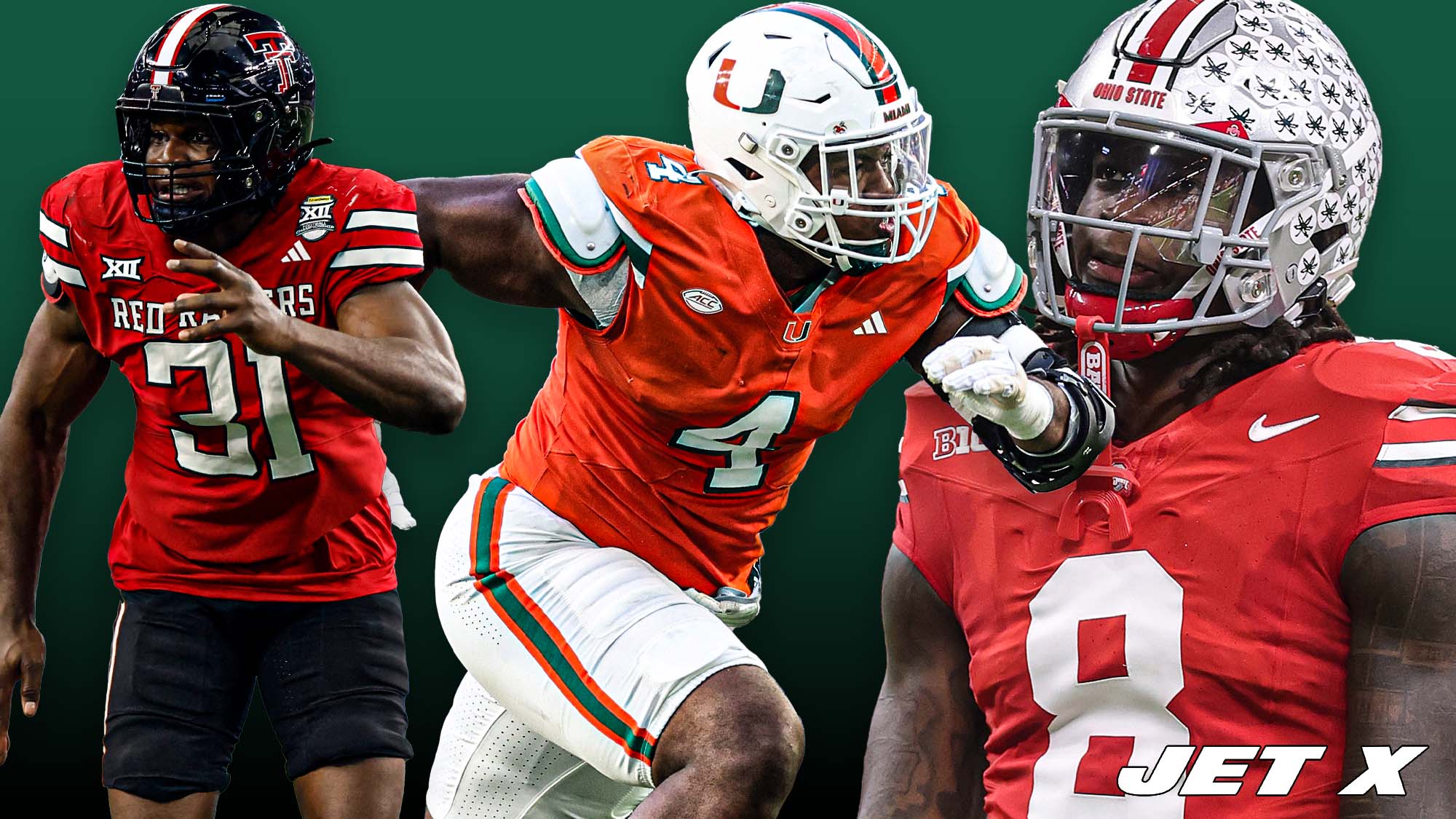 David Bailey, Rueben Bain, Arvell Reese, New York Jets, NFL Draft