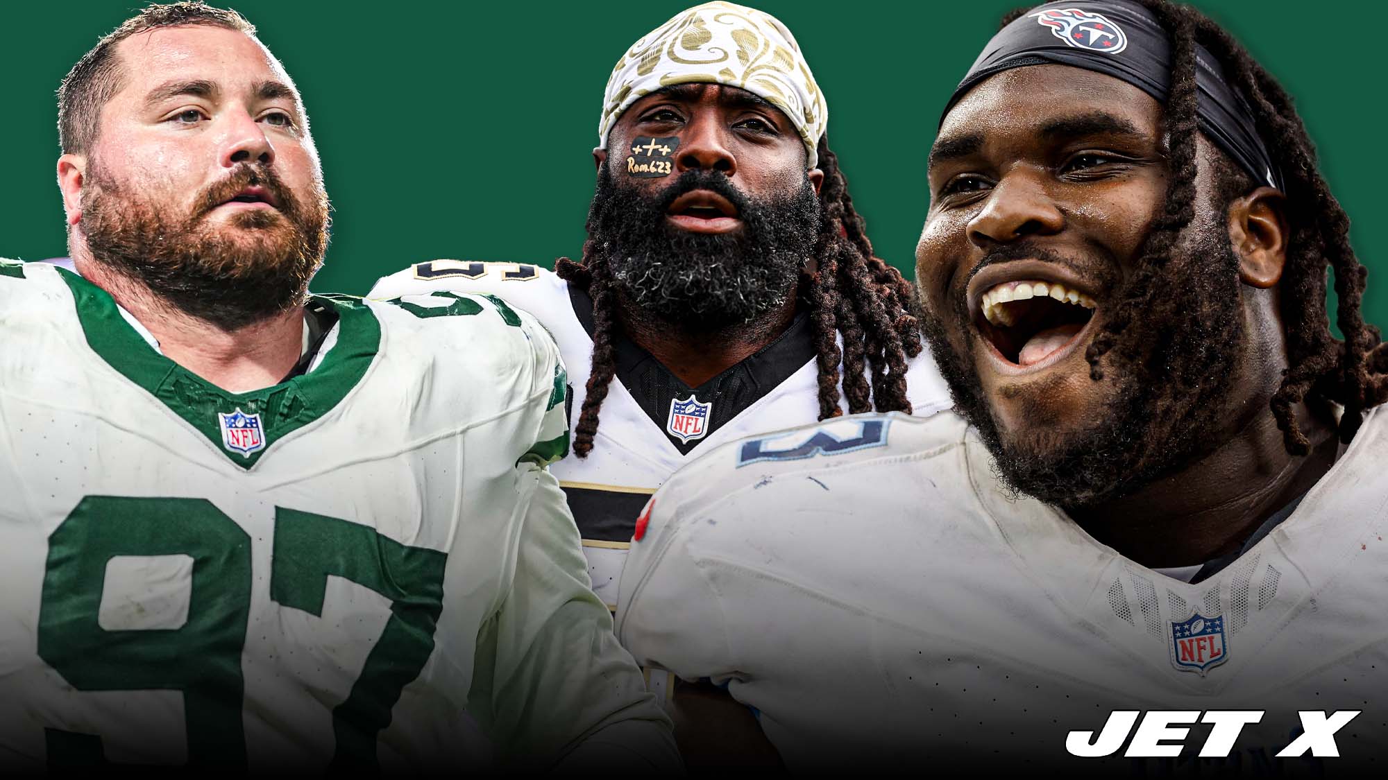 New York Jets, Harrison Phillips, Demario Davis, T'Vondre Sweat