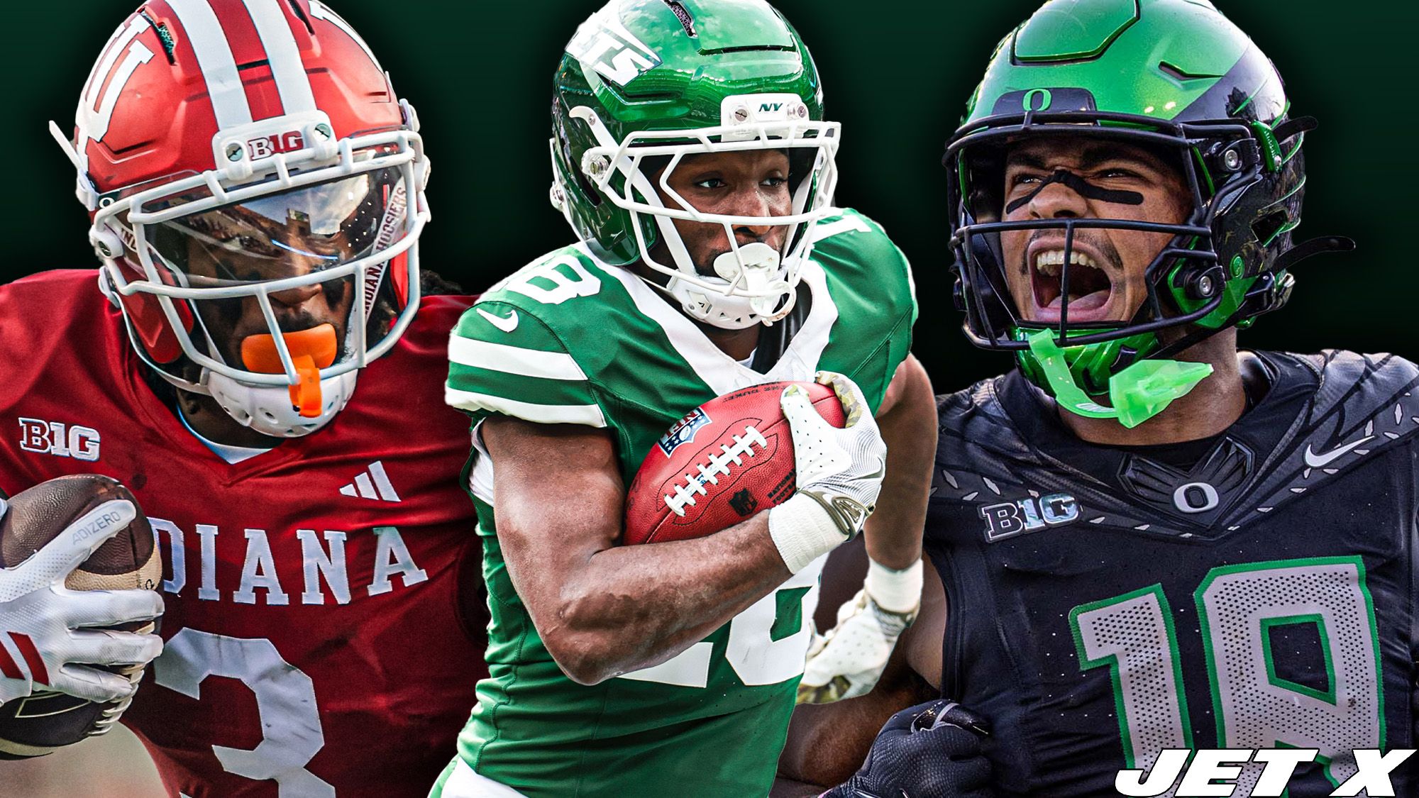 Omar Cooper Jr., Isaiah Williams, Kenyon Sadiq, Jet X Graphic