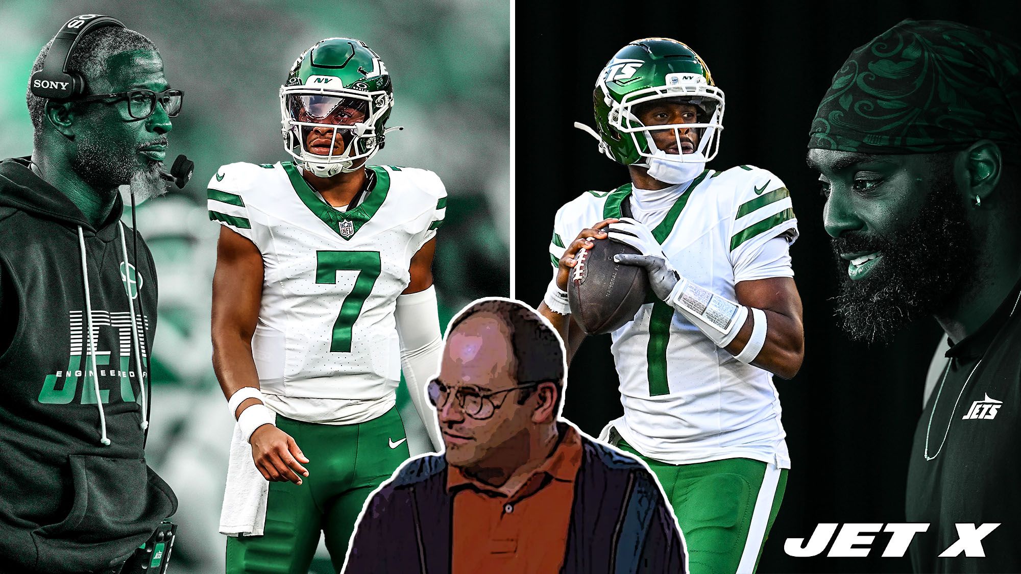 New York Jets, Aaron Glenn, Justin Fields, Geno Smith, Demario Davis, George Costanza