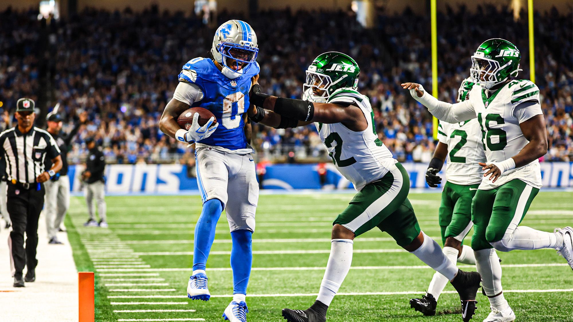 Jahmyr Gibbs, New York Jets, Detroit Lions