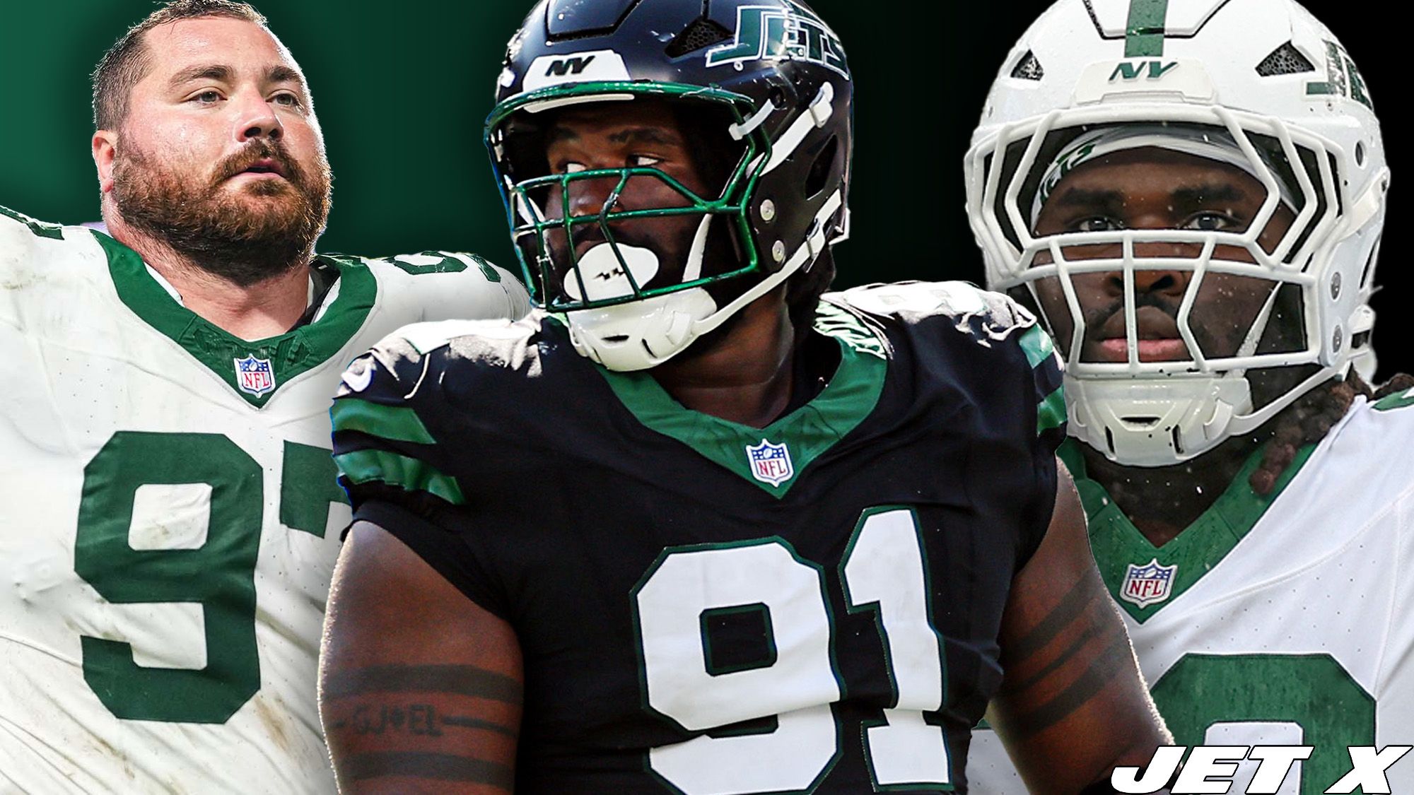 Harrison Phillips, Jowon Briggs, T'Vondre Sweat, New York Jets