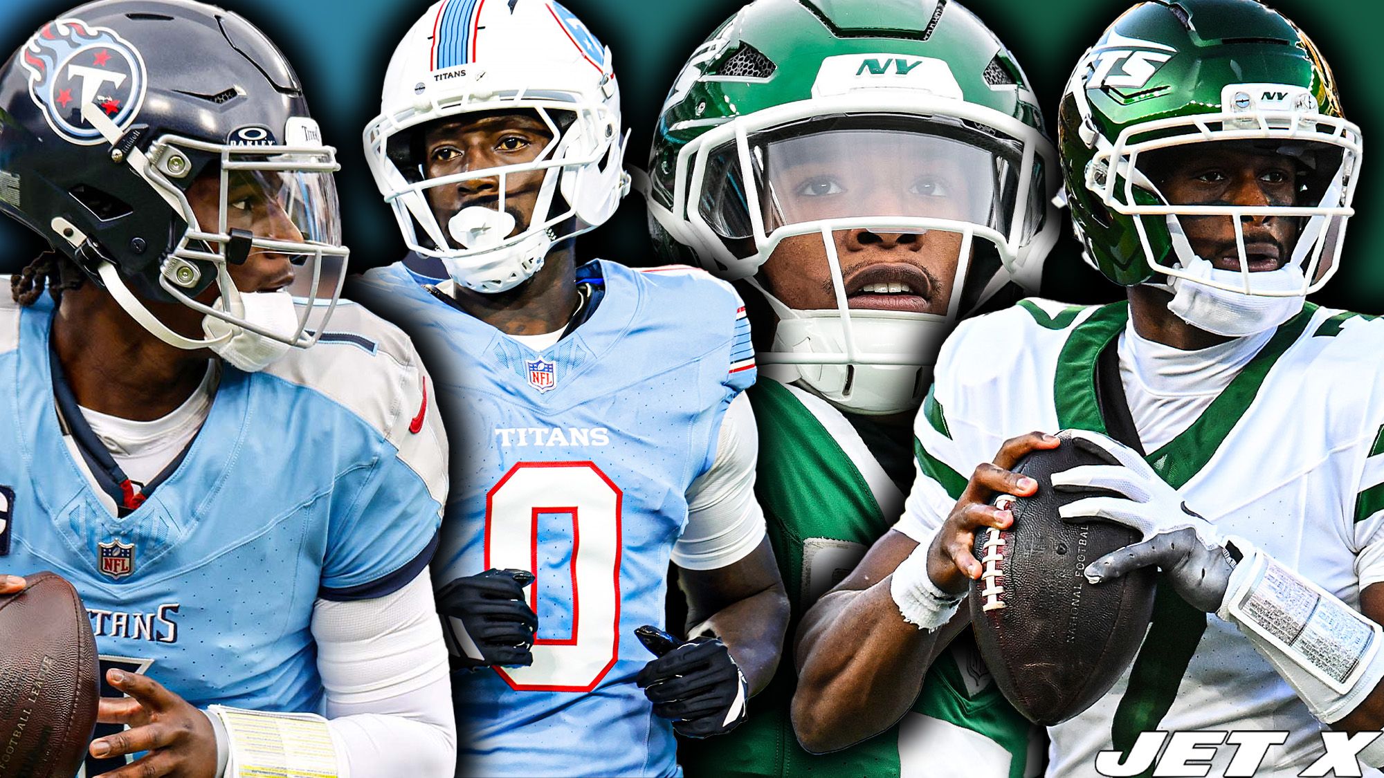 Cam Ward, Calvin Ridley, Garrett Wilson, Geno Smith, New York Jets, Tennessee Titans