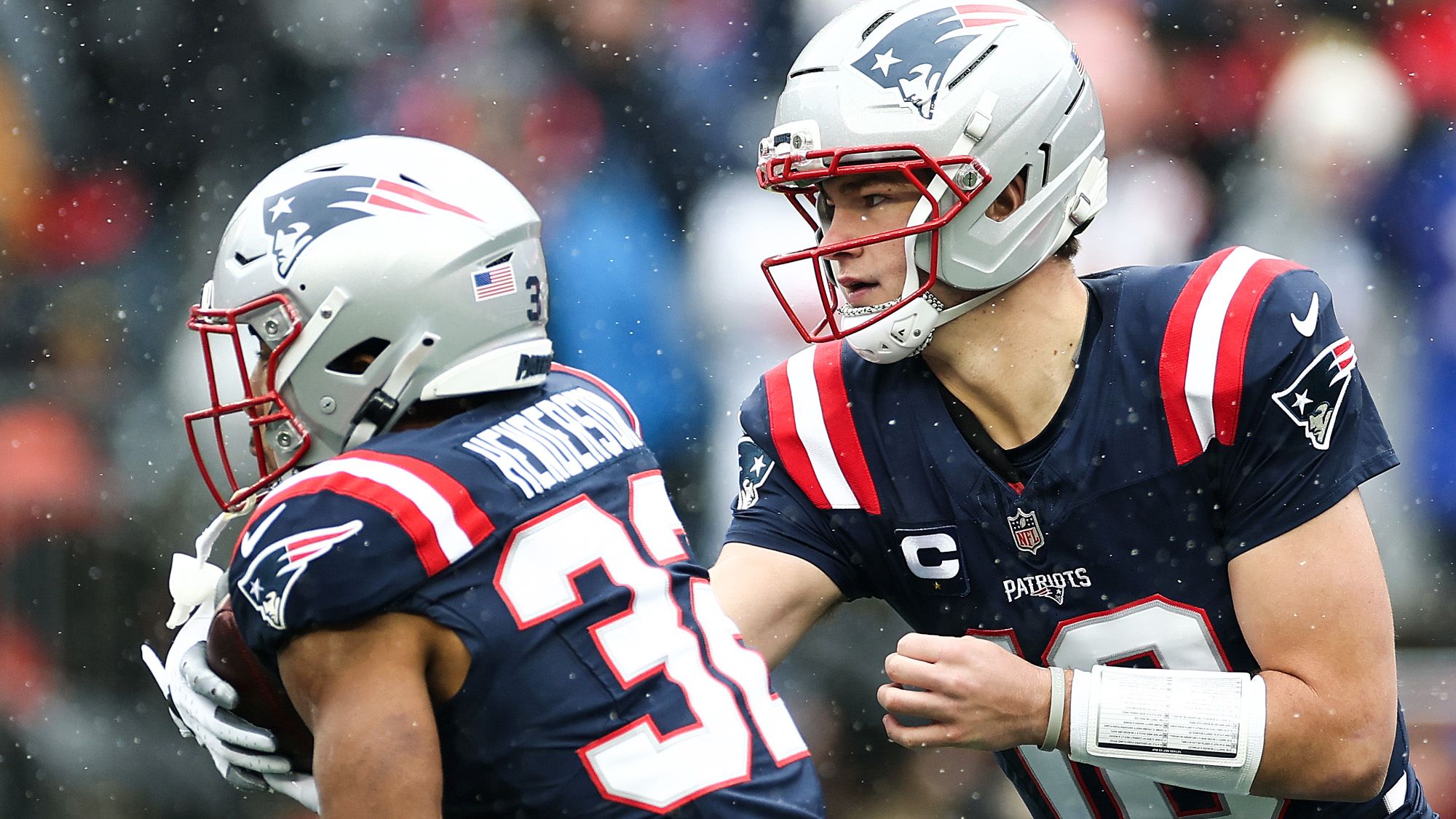 Drake Maye, TreVeyon Henderson, New England Patriots