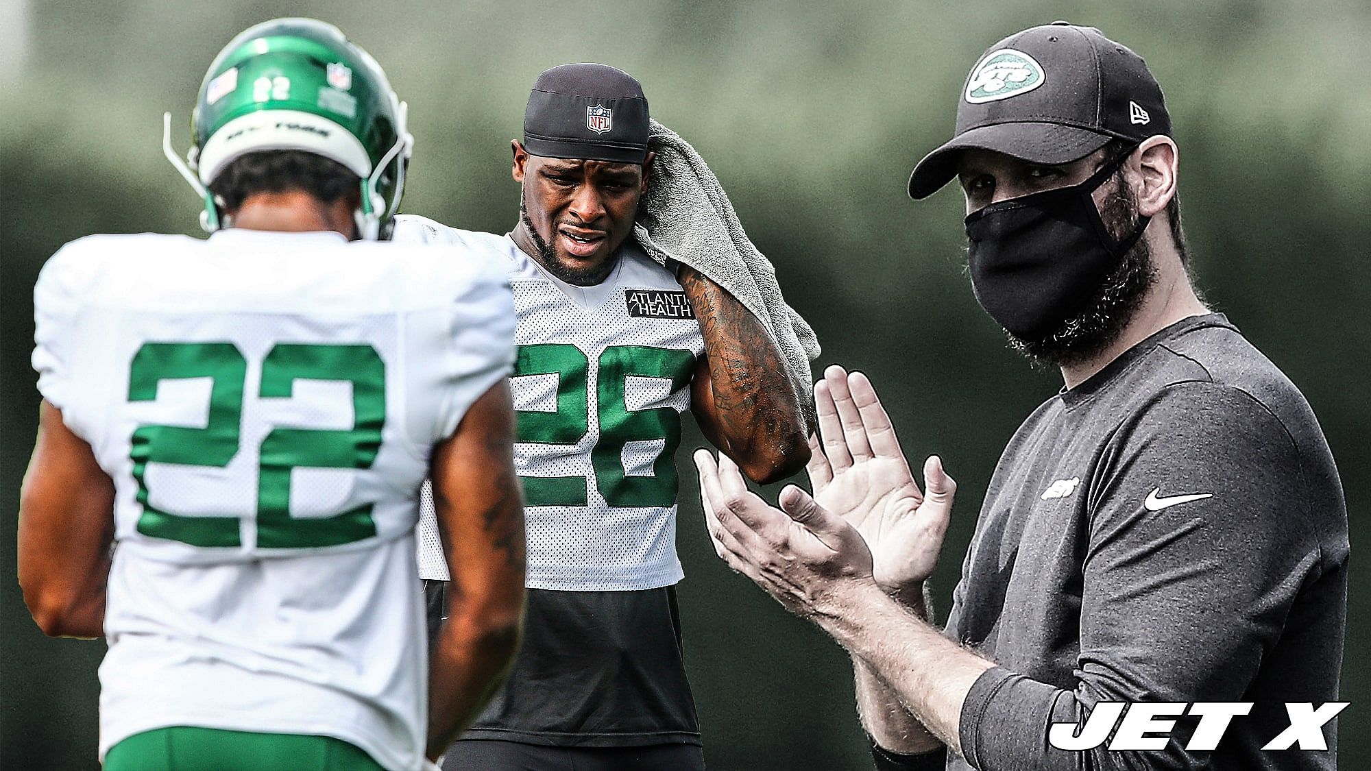 Adam Gase, Le'Veon Bell, La'Mical Perine