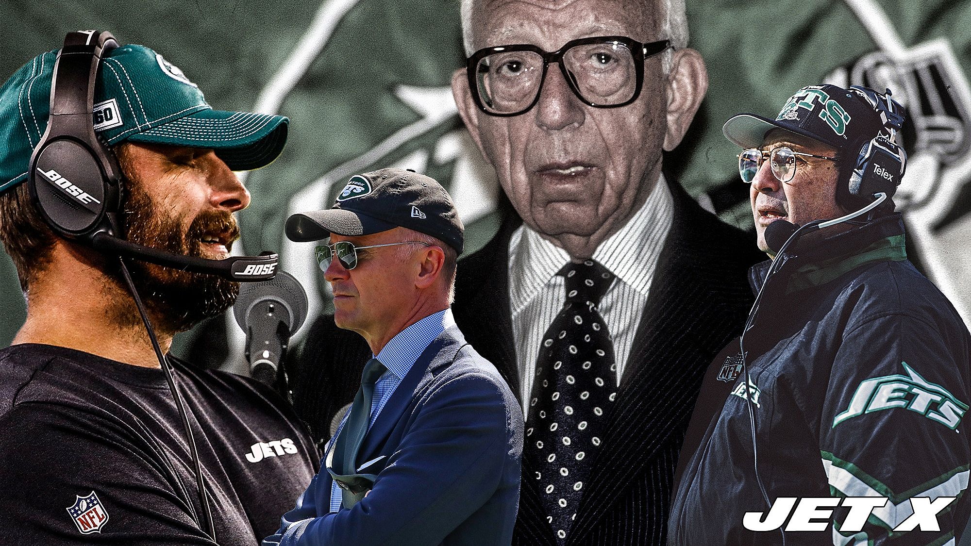 Adam Gase, Christopher Johnson, Leon Hess, Rich Kotite