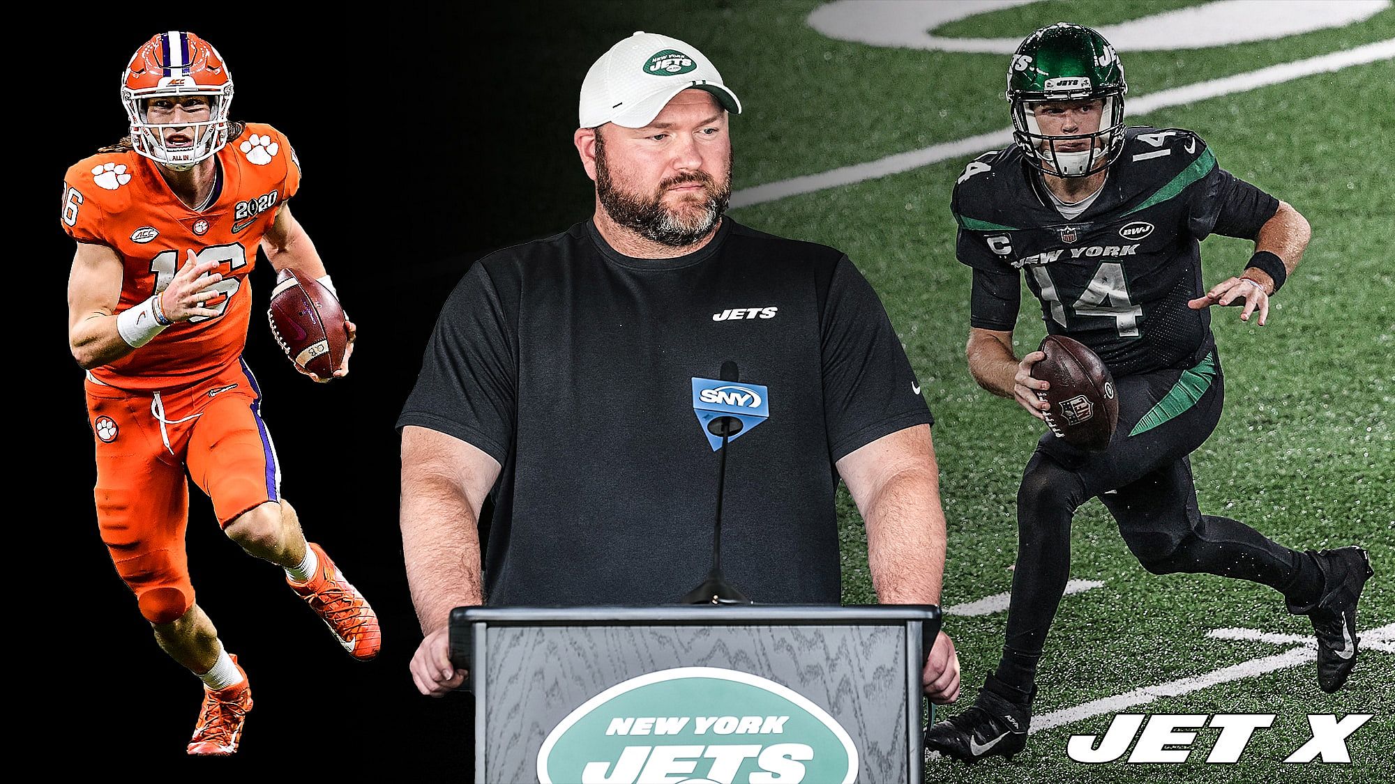 Trevor Lawrence, Joe Douglas, Sam Darnold