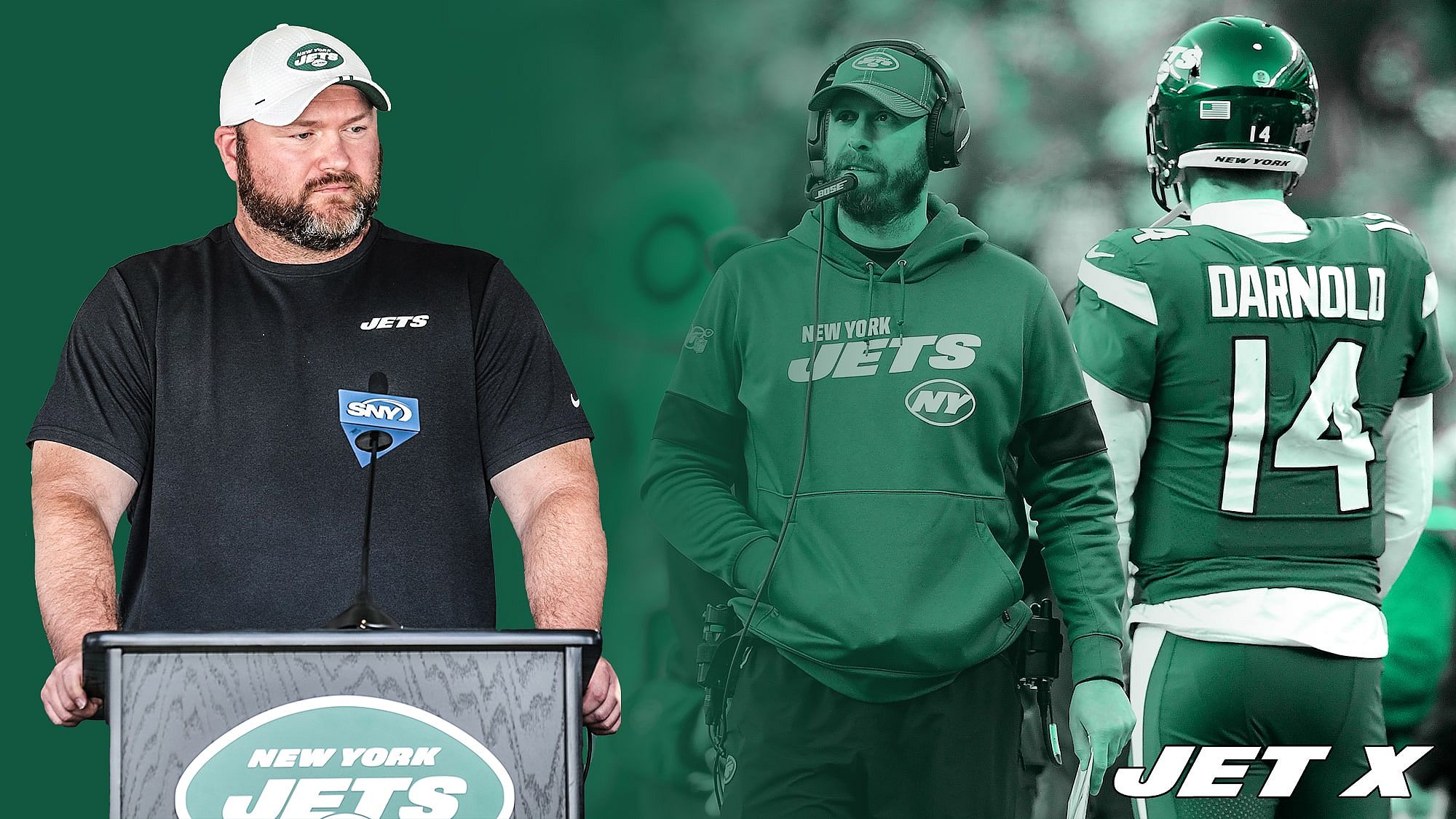Joe Douglas, Adam Gase, Sam Darnold