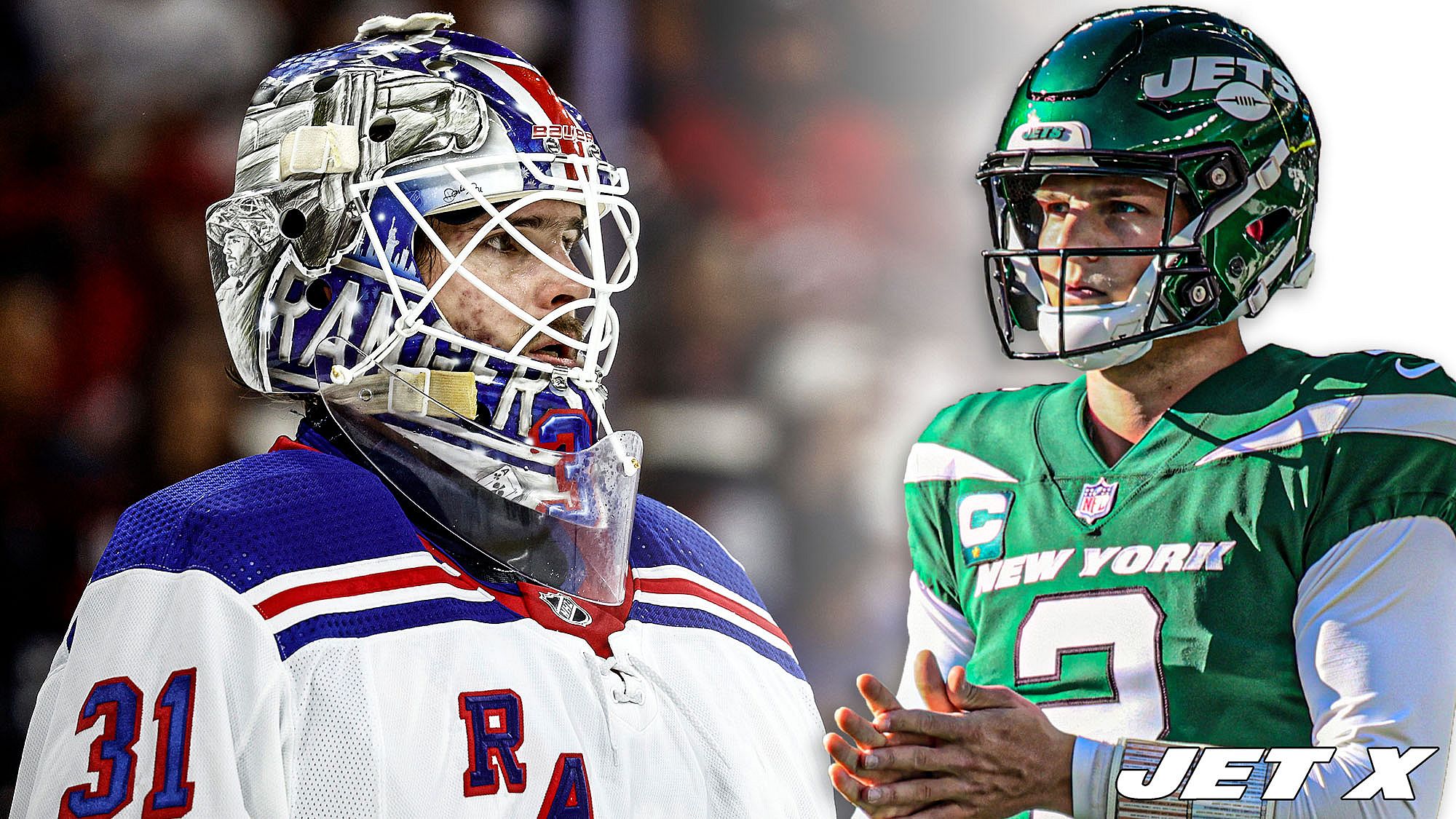 Igor Shesterkin, Zach Wilson, New York Rangers, New York Jets