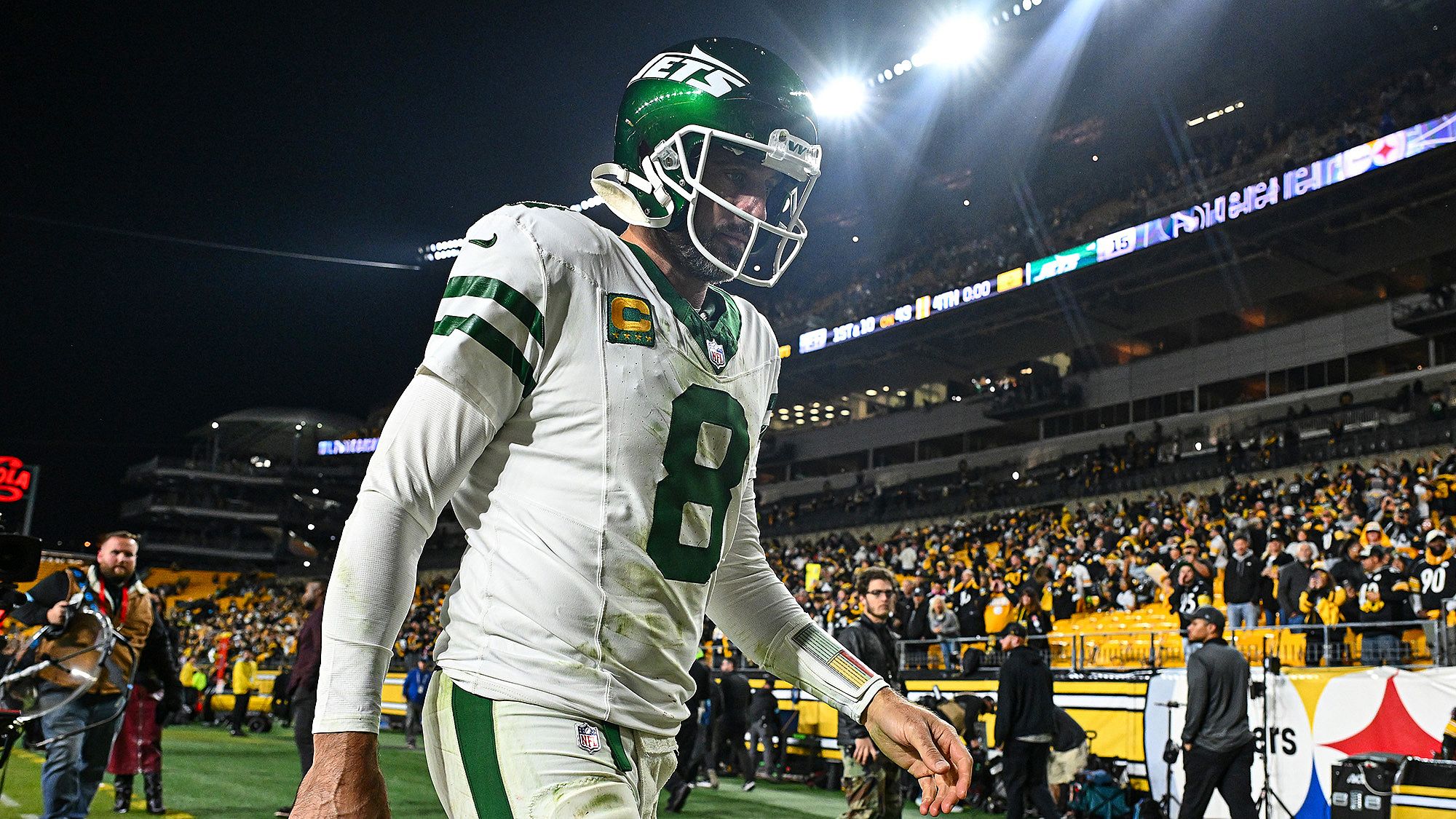 Aaron Rodgers, NY Jets, NFL, QB, Steelers, Loss