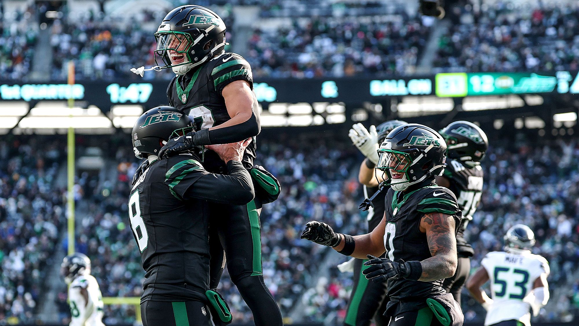New York Jets, Seattle Seahawks, Aaron Rodgers, Isaiah Davis